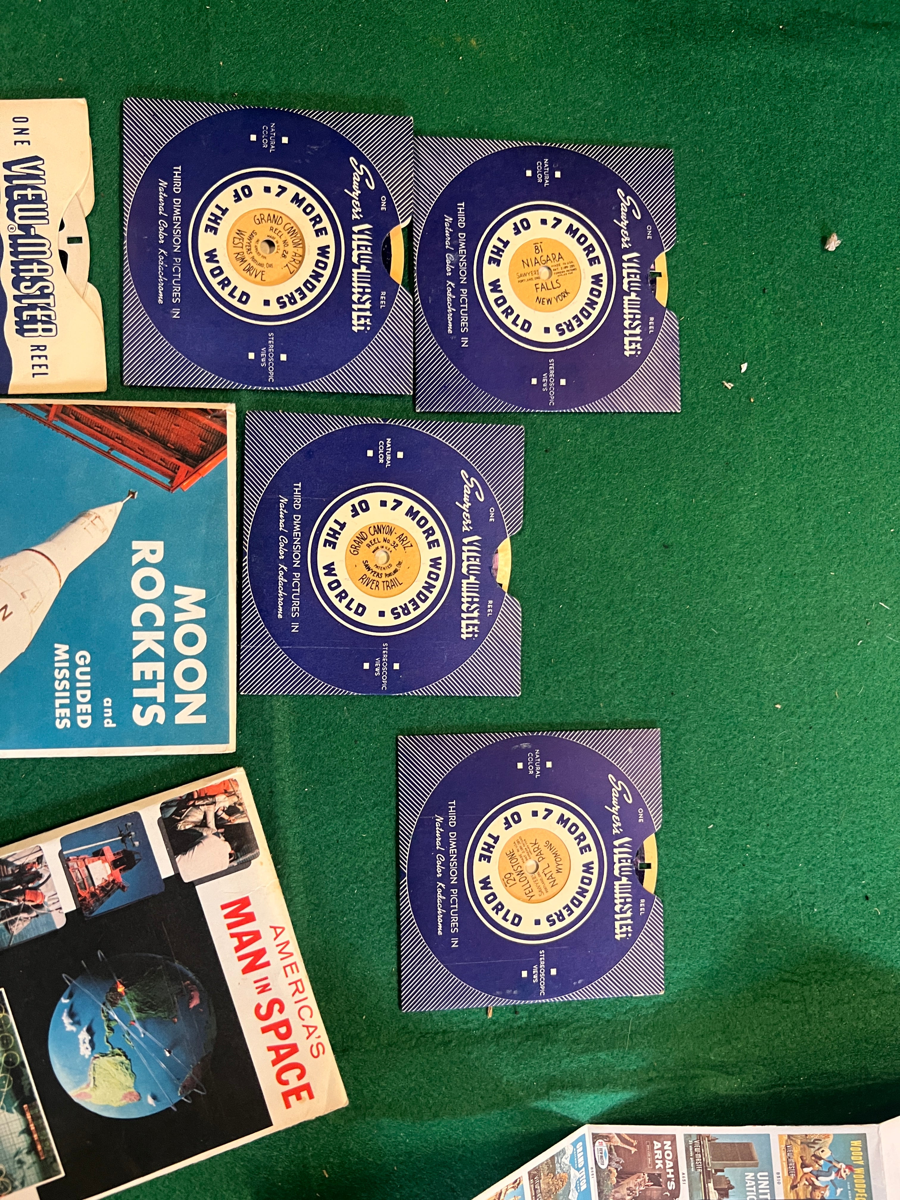 Antique GAF Viewmaster bundle with reels and original promo 1970s