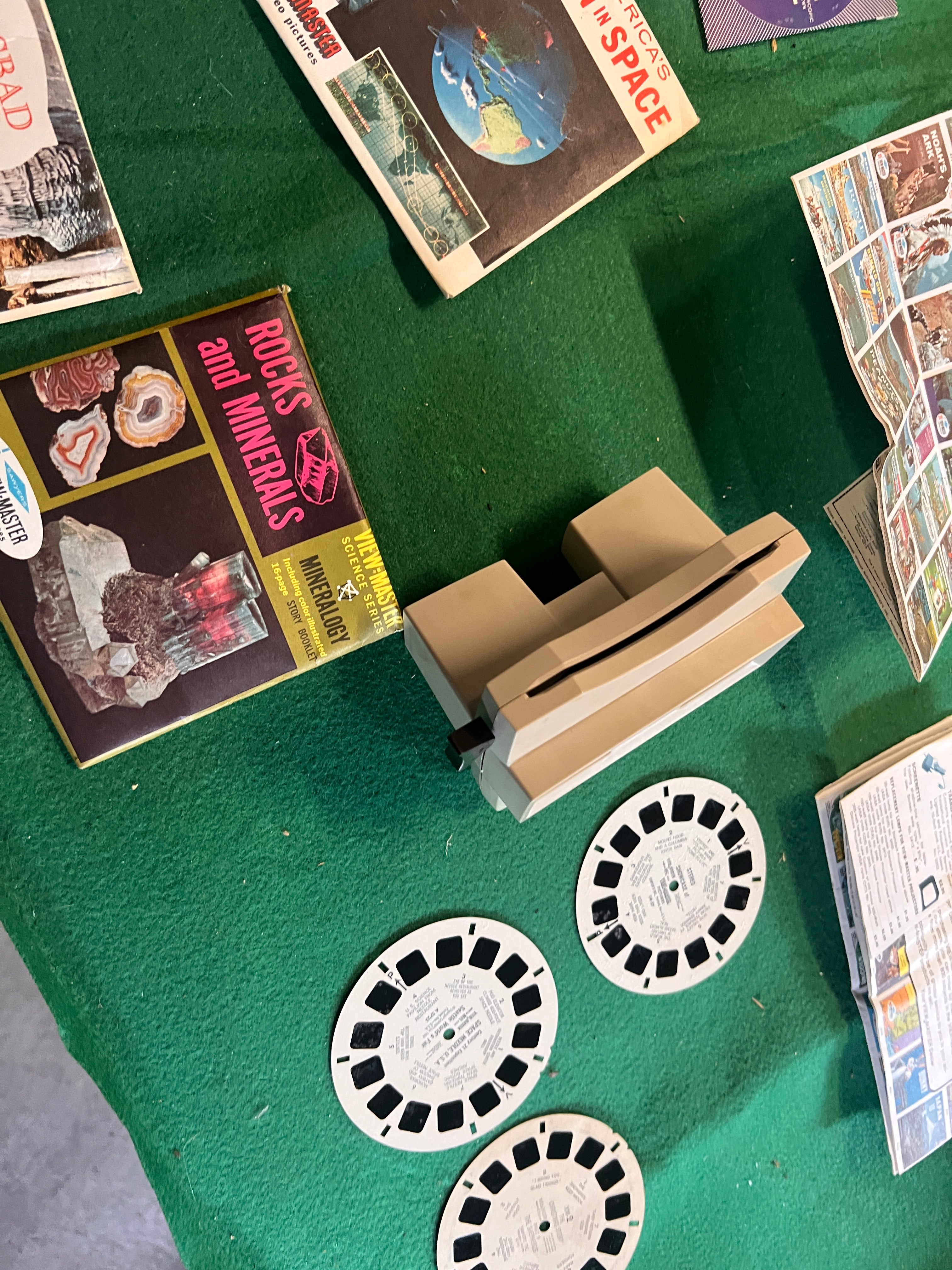 Antique GAF Viewmaster bundle with reels and original promo 1970s