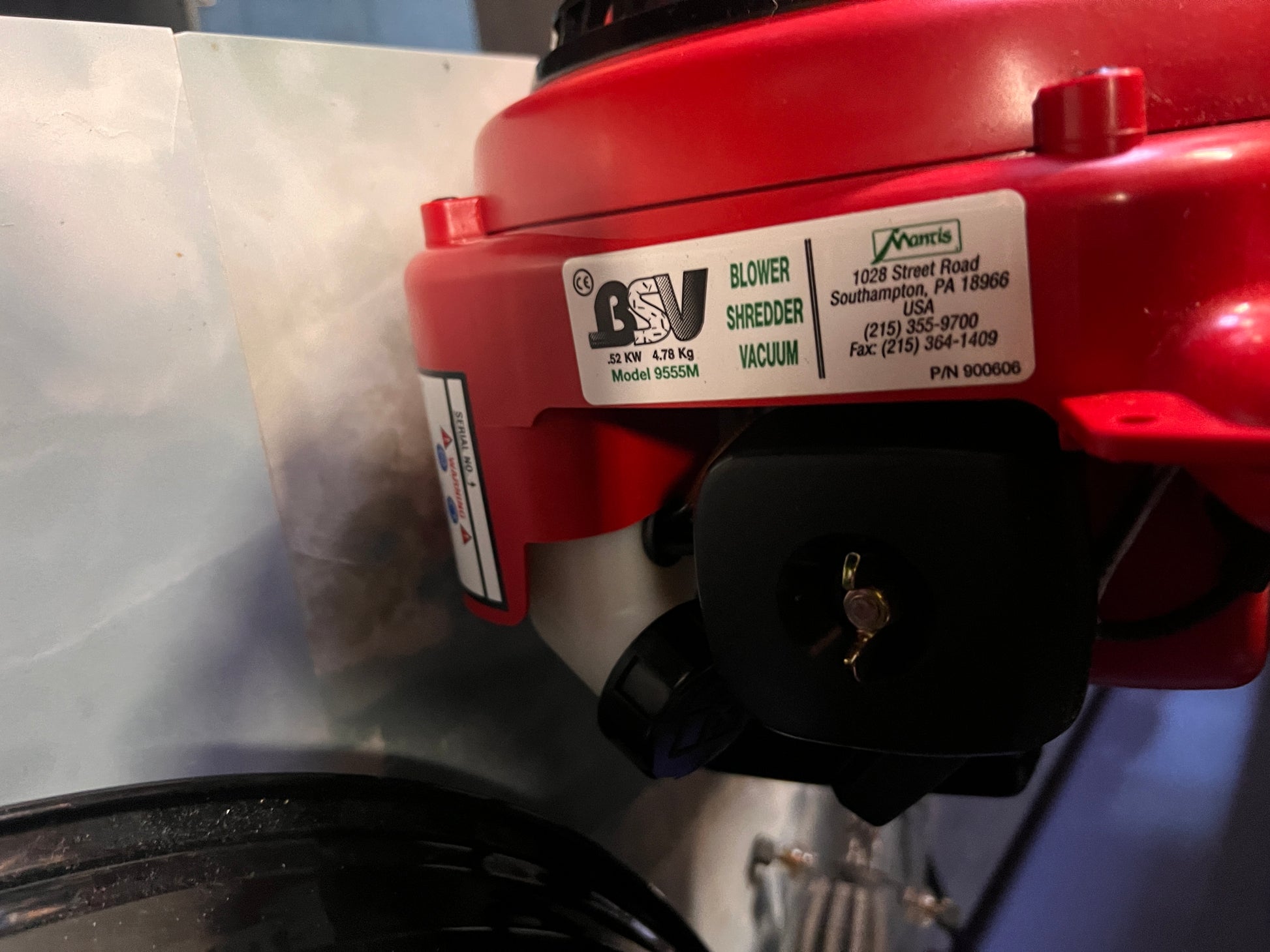 Little Wonder Mantis Blower/Shredder Vacuum Motor For Model 9555
