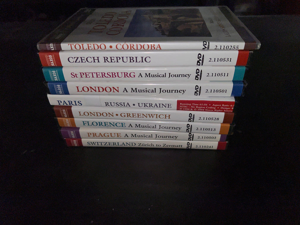 Bundle of Naxos Musical Journey DVDs rare 9 total