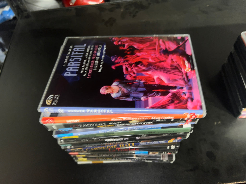 Large Bundle of Rare Opera DVDs Mozart Straus wagner and more!  20 total!