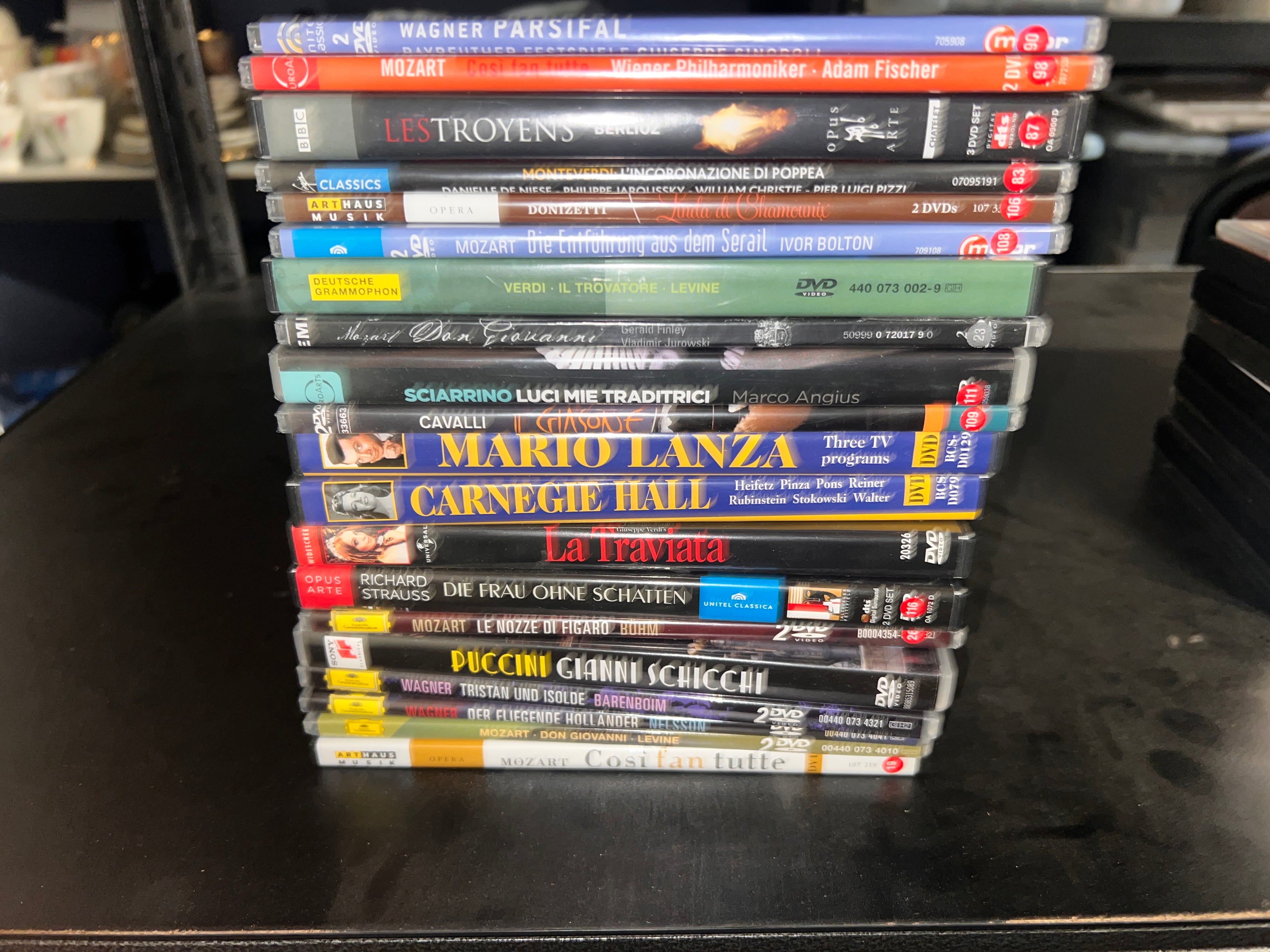 Large Bundle of Rare Opera DVDs Mozart Straus wagner and more!  20 total!