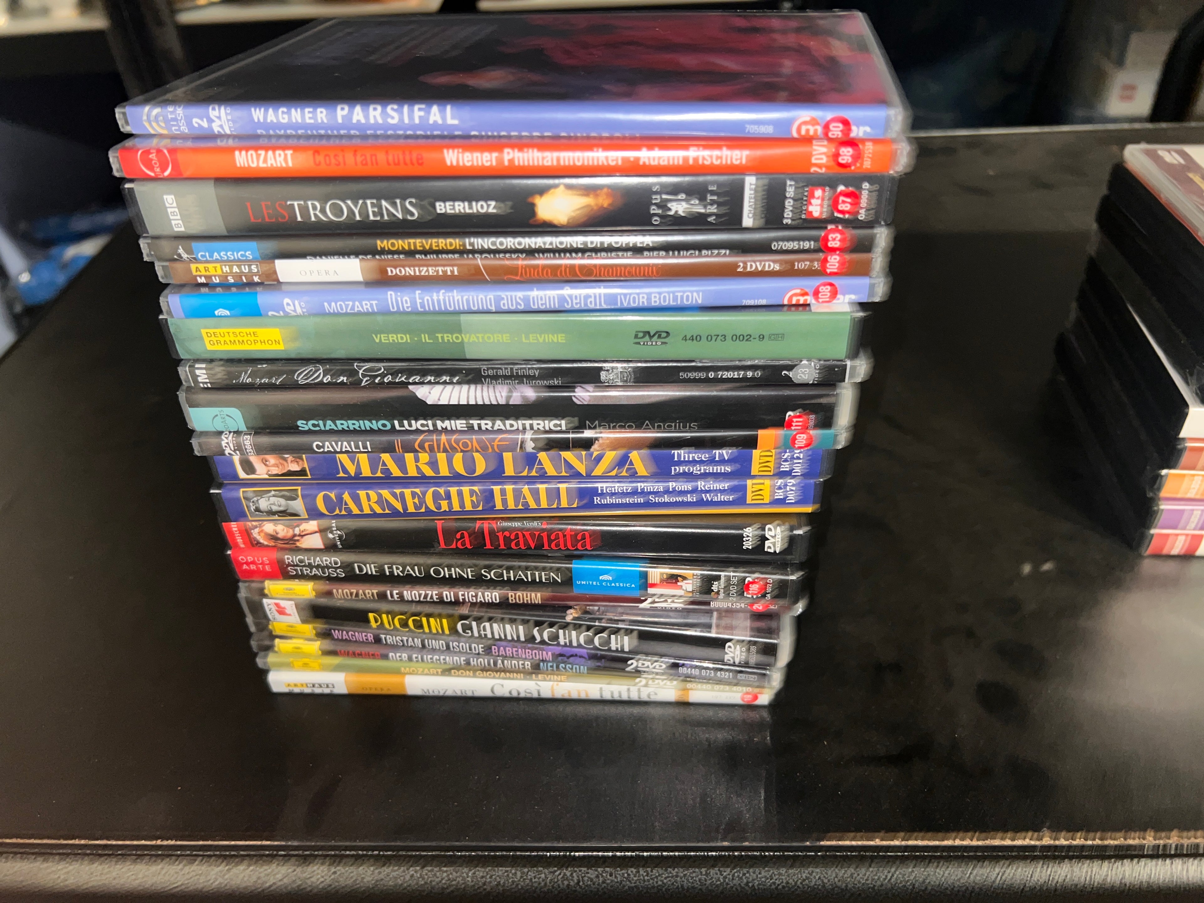 Large Bundle of Rare Opera DVDs Mozart Straus wagner and more!  20 total!