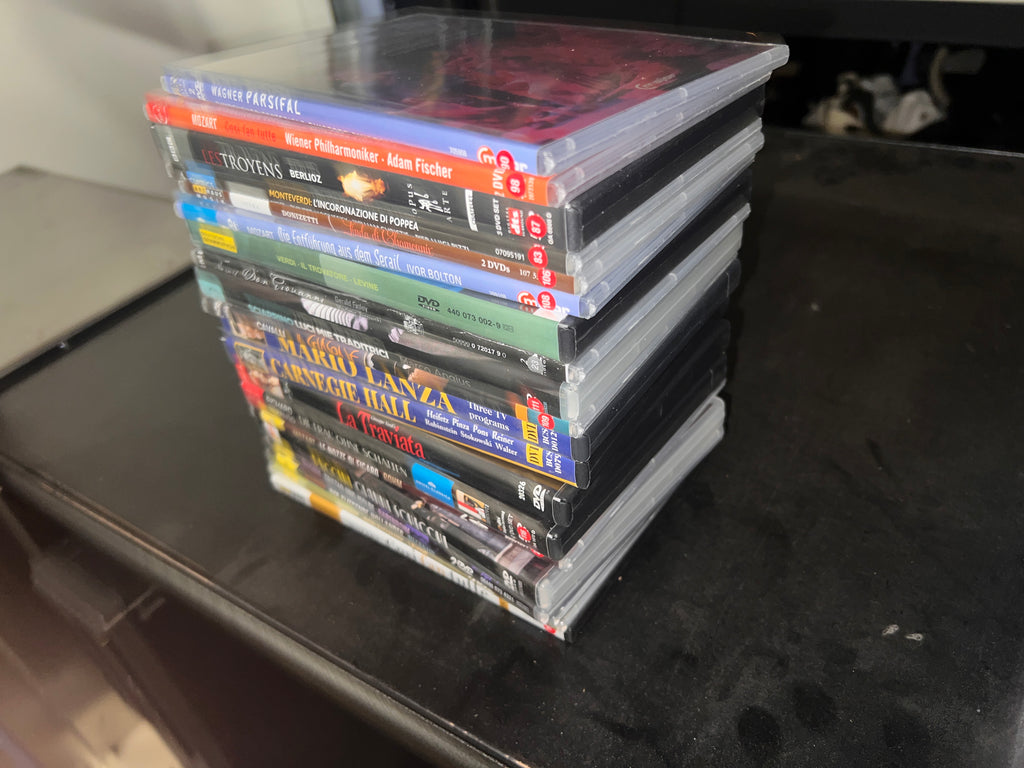 Large Bundle of Rare Opera DVDs Mozart Straus wagner and more!  20 total!