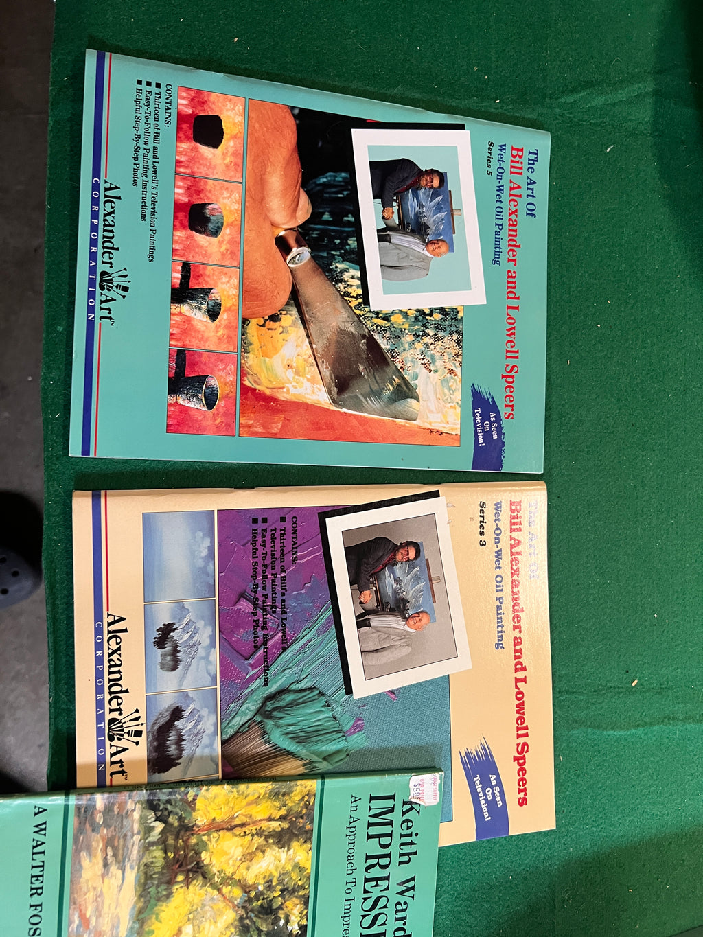 Bundle of 3 art books Bill Alexander Keith Ward Oil Painting