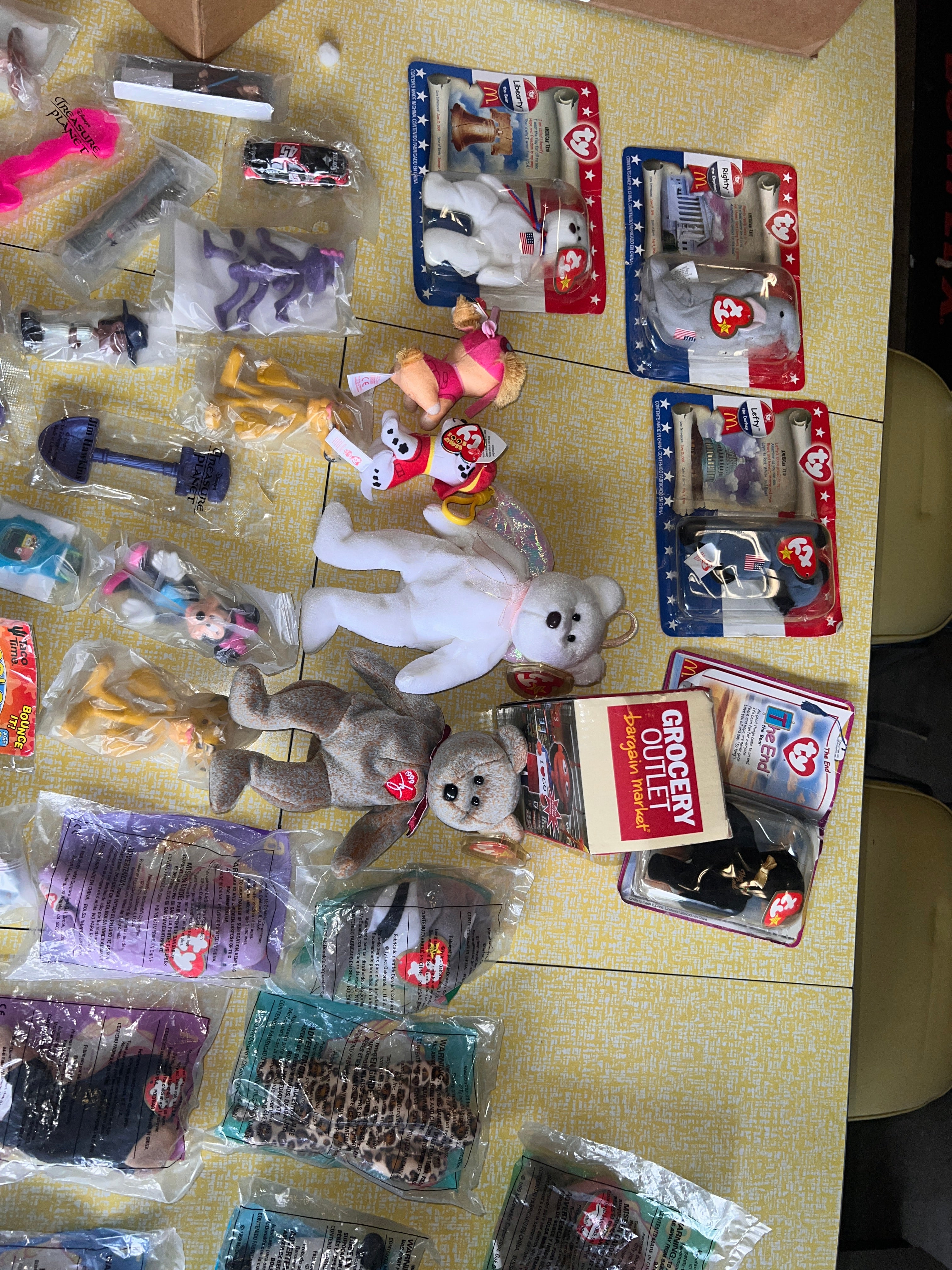 Bundle lot of Beanie Babies and Happy Meal Vintage Toys over 40+
