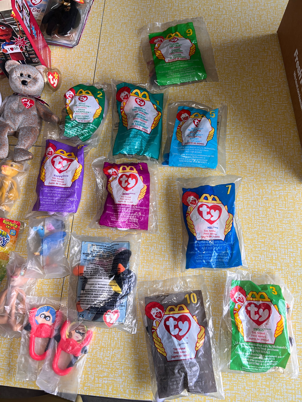 Bundle lot of Beanie Babies and Happy Meal Vintage Toys over 40+
