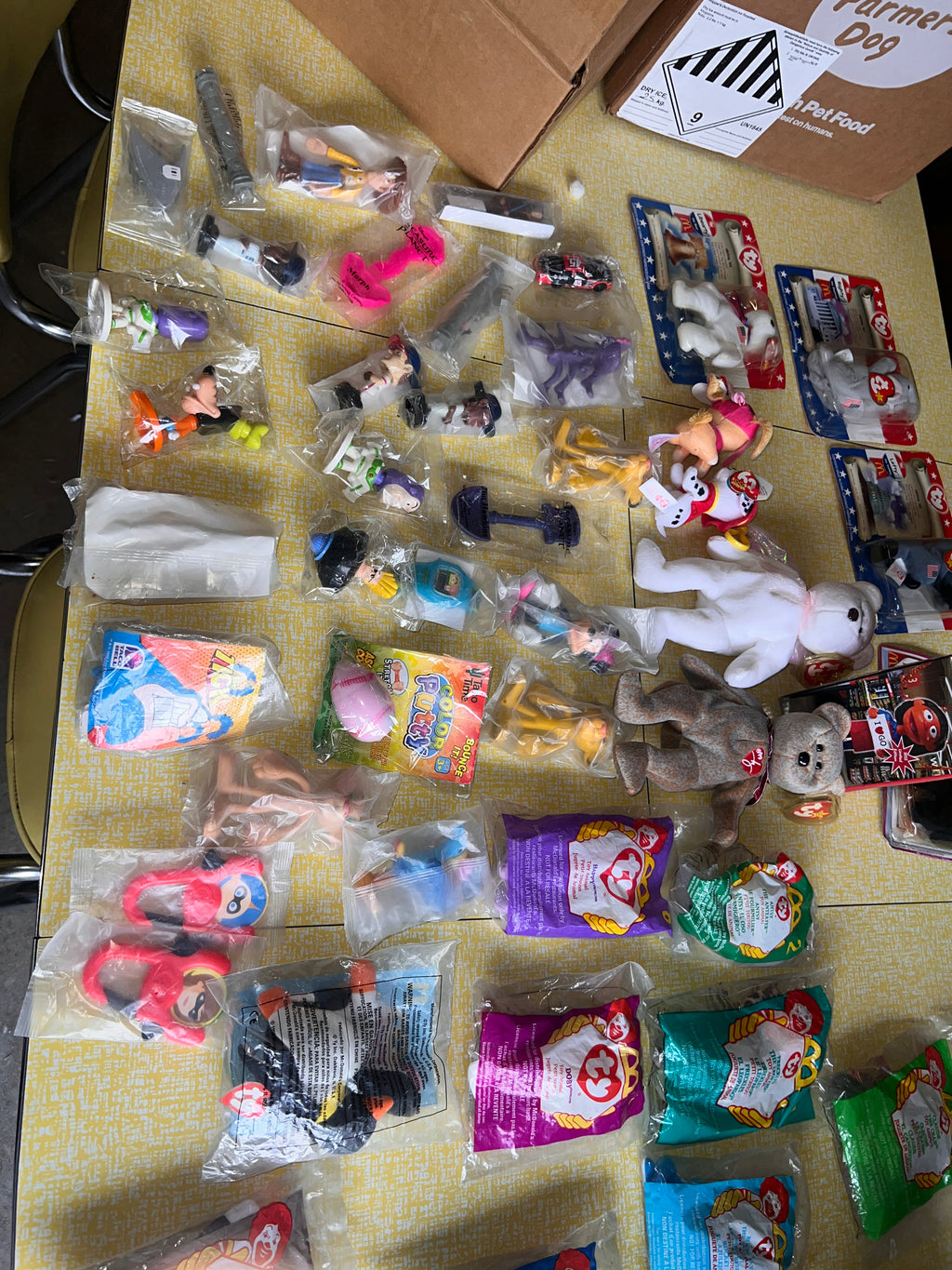 Bundle lot of Beanie Babies and Happy Meal Vintage Toys over 40+