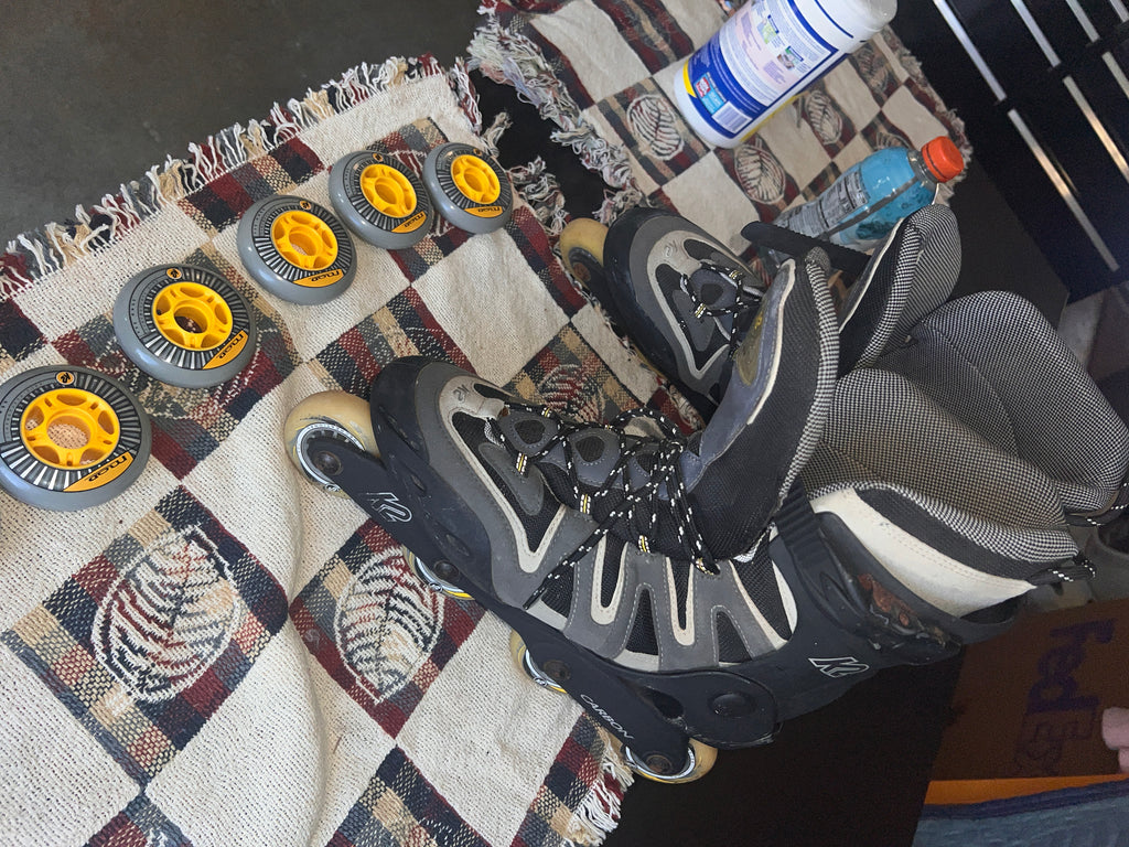 K2 CAMANO-M Carbon Rollerblades Inline Skates Men's US 12 with K2 Mod wheels