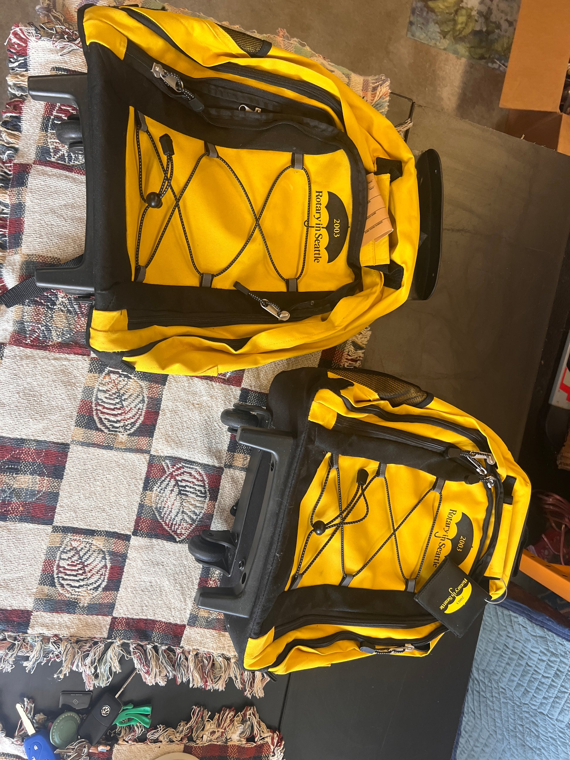 RARE Seattle Rotary 2003 BRAND NEW Backpacks