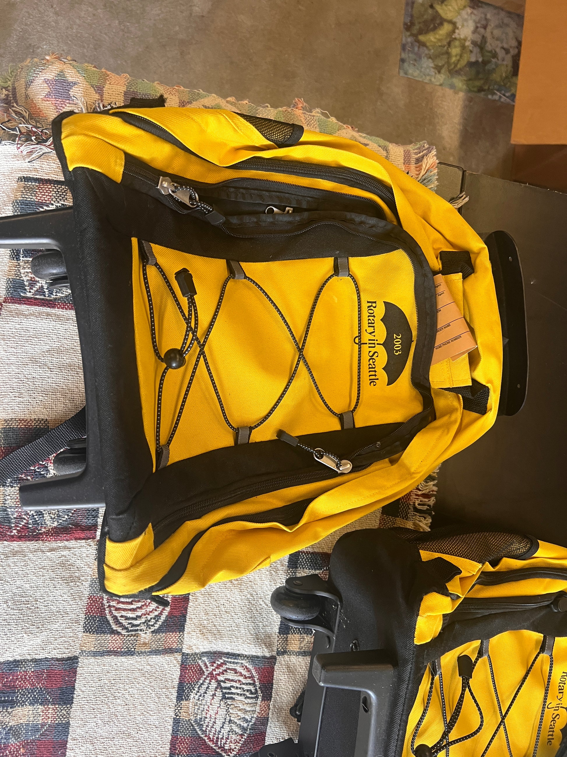 RARE Seattle Rotary 2003 BRAND NEW Backpacks