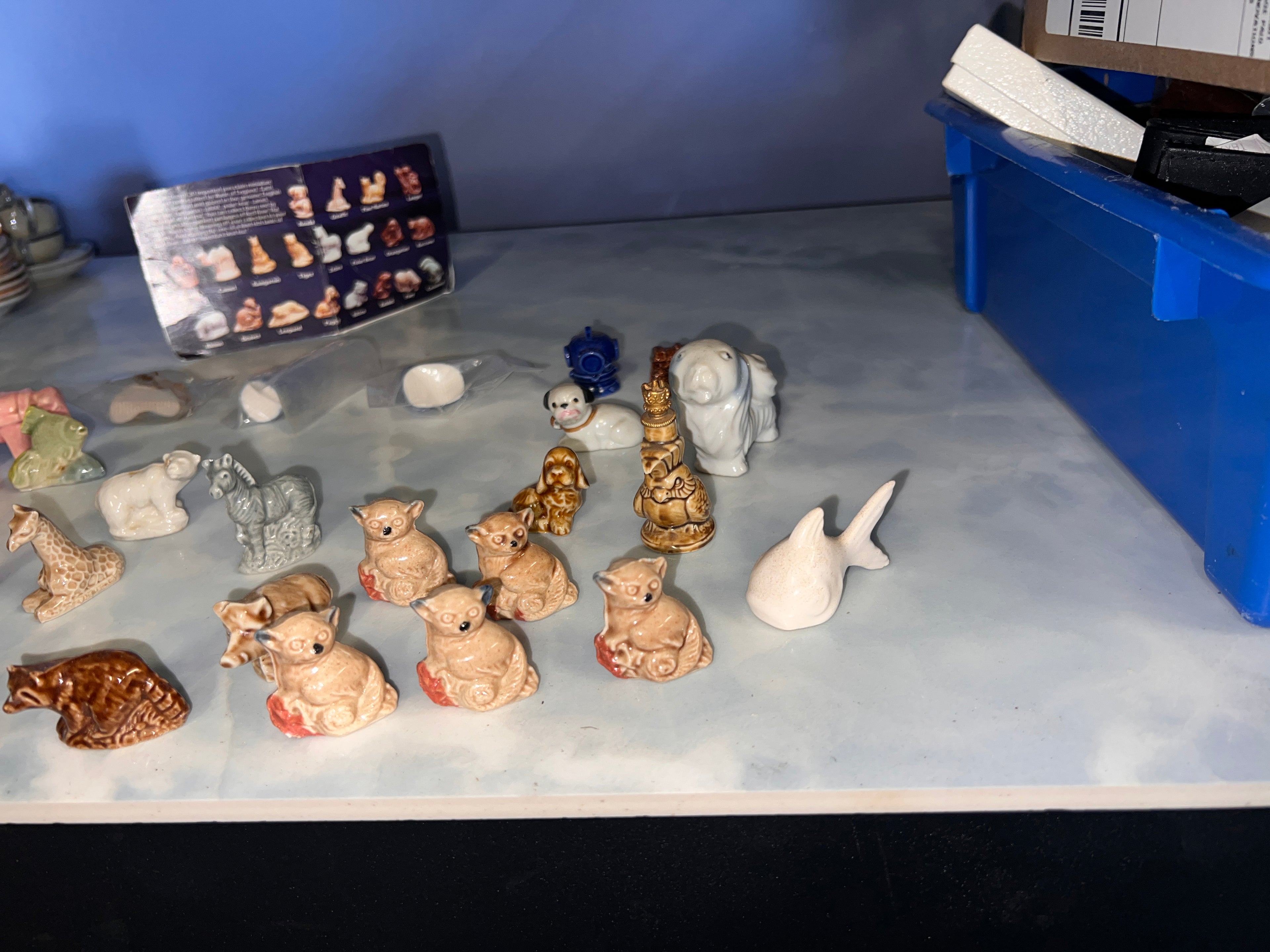 Antique Snow White and 7 Dwarfs Bisque Figures made in Japan and Wade of England!