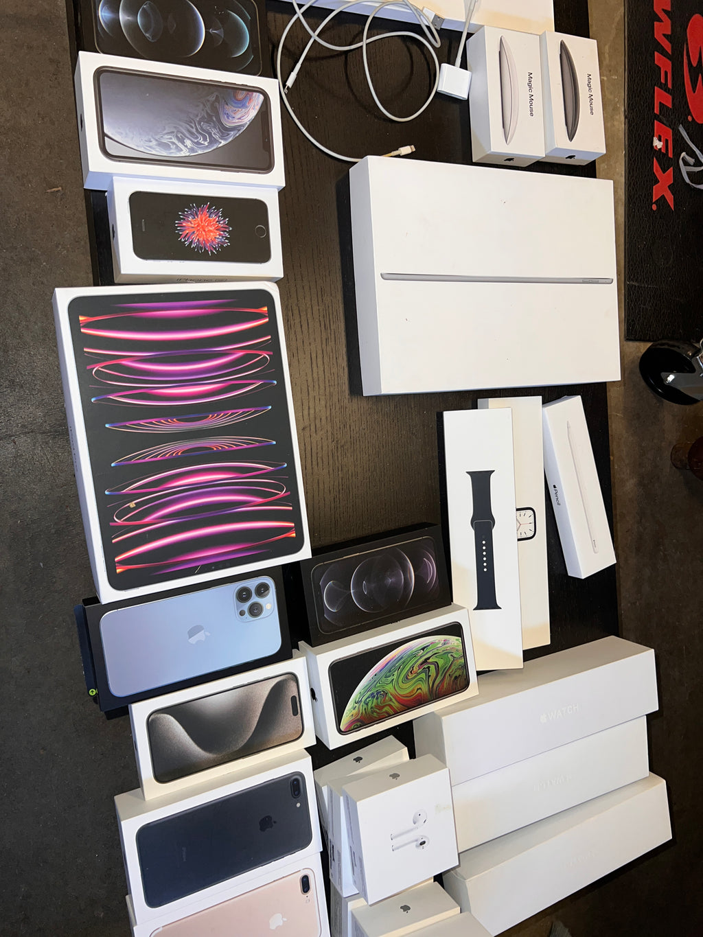Bundle lot of Apple Product Boxes Huge lot Apple watch iphone ipad pencil mouse