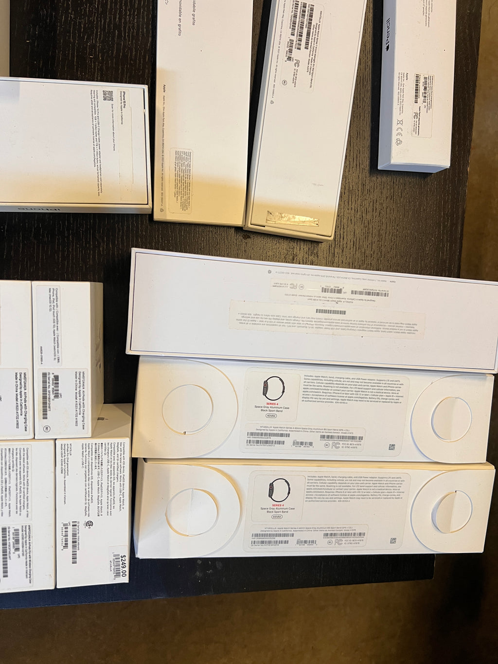 Bundle lot of Apple Product Boxes Huge lot Apple watch iphone ipad pencil mouse
