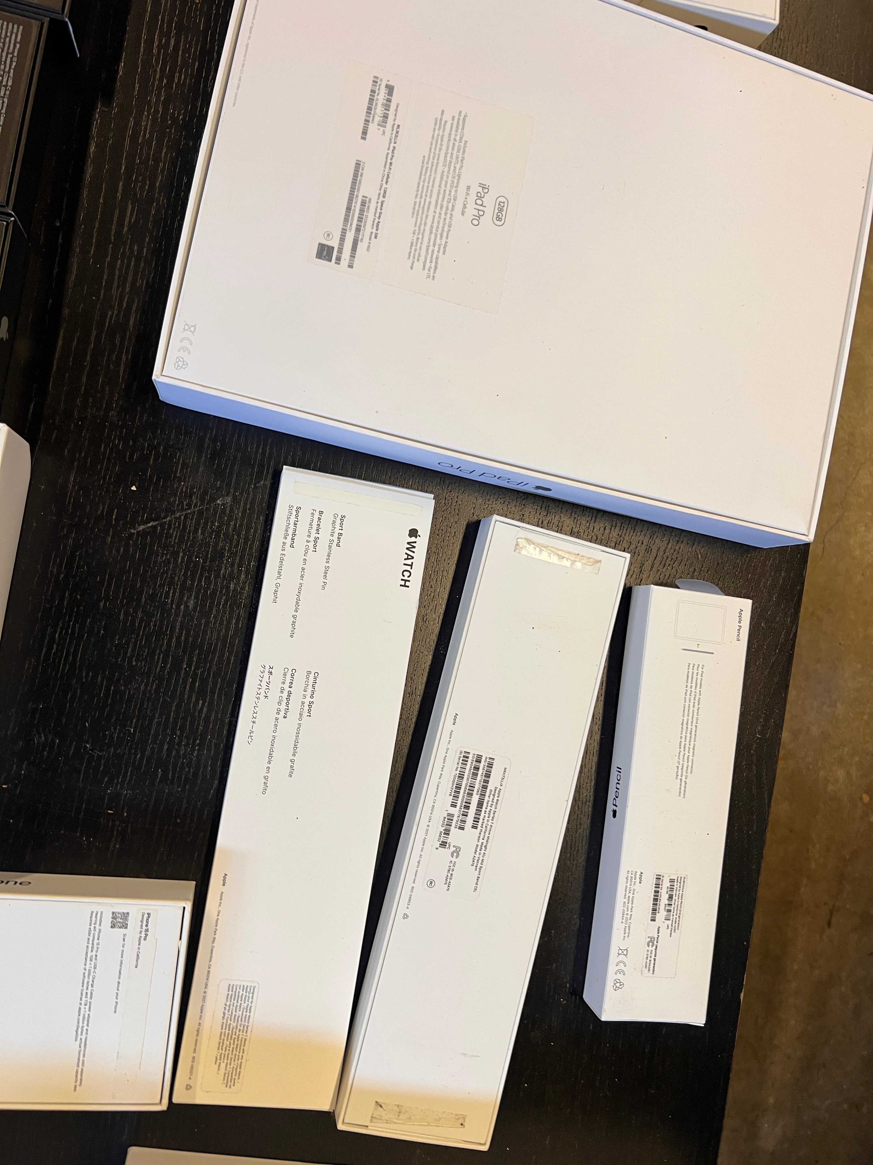 Bundle lot of Apple Product Boxes Huge lot Apple watch iphone ipad pencil mouse