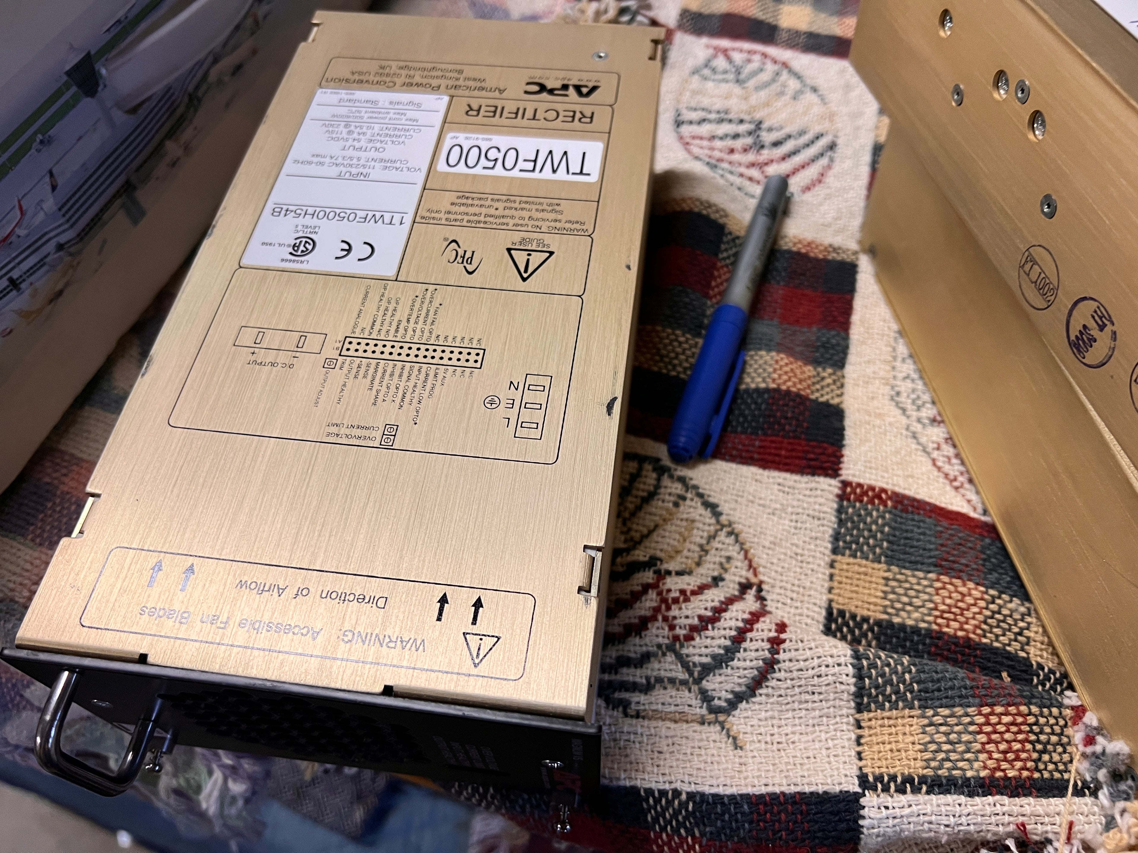 APC MAGNUM VS TWF0500 54.5VDC 500/600W RECTIFIER MODULE 1TWF0500H54B