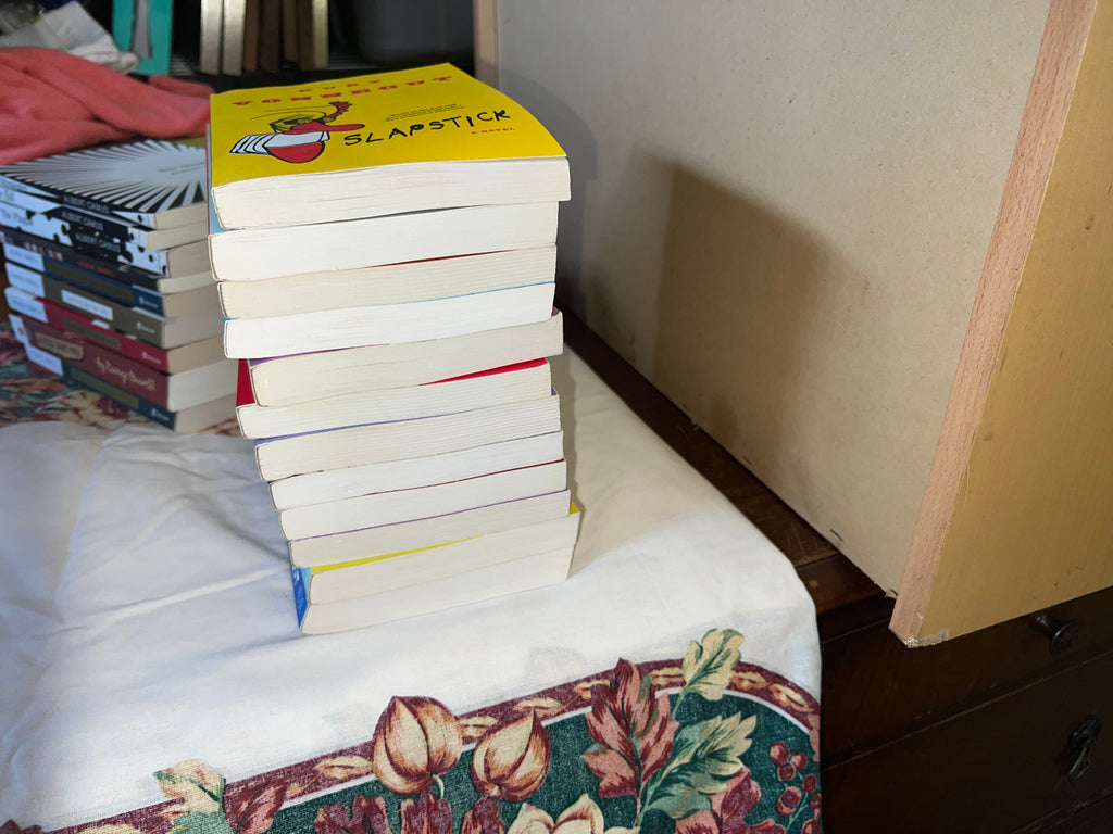 Bundle of Kurt Vonnegut Albert Camus and George Orwell Books!