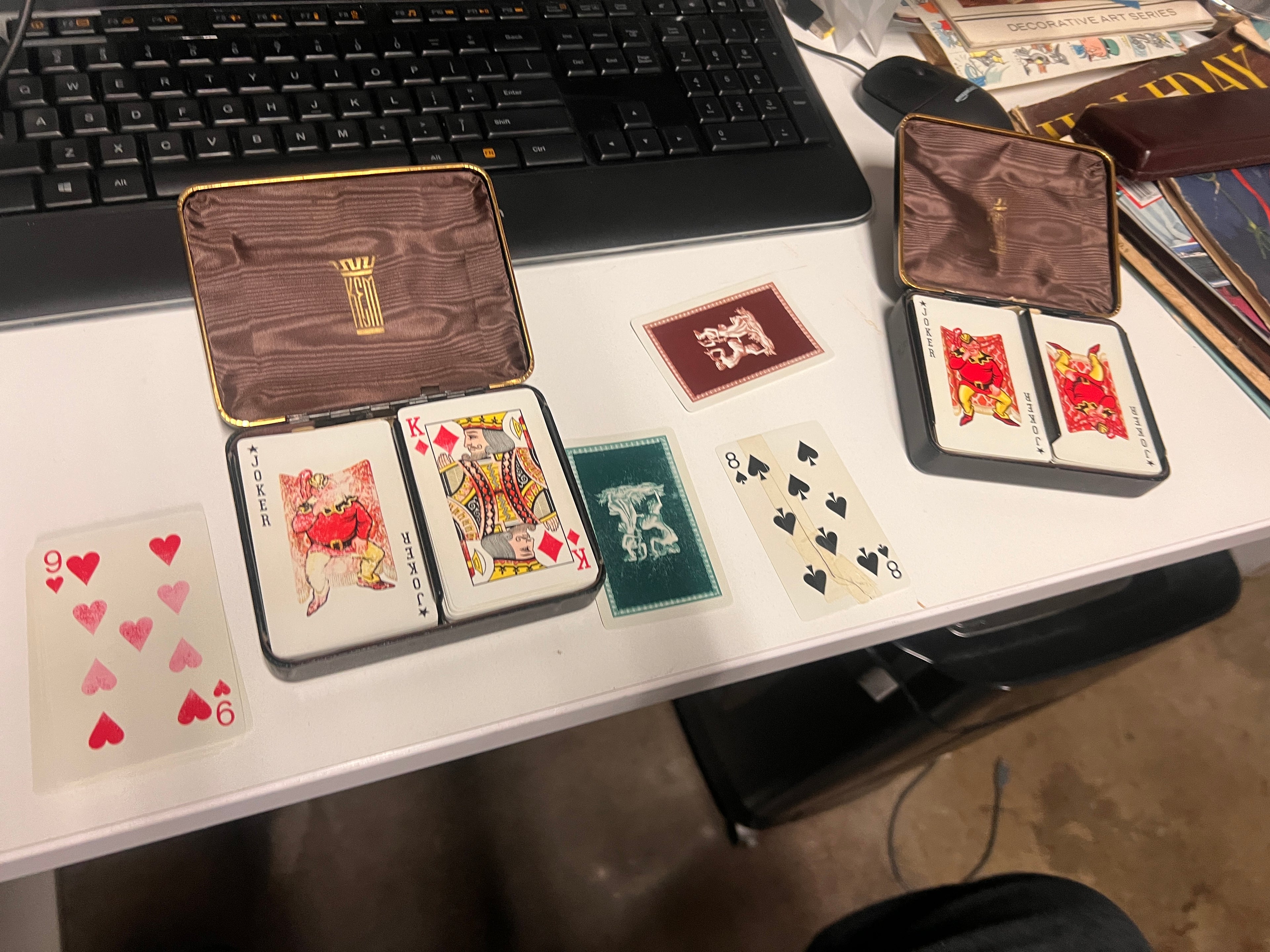 Antique KEM Playing Cards Bundle of 2