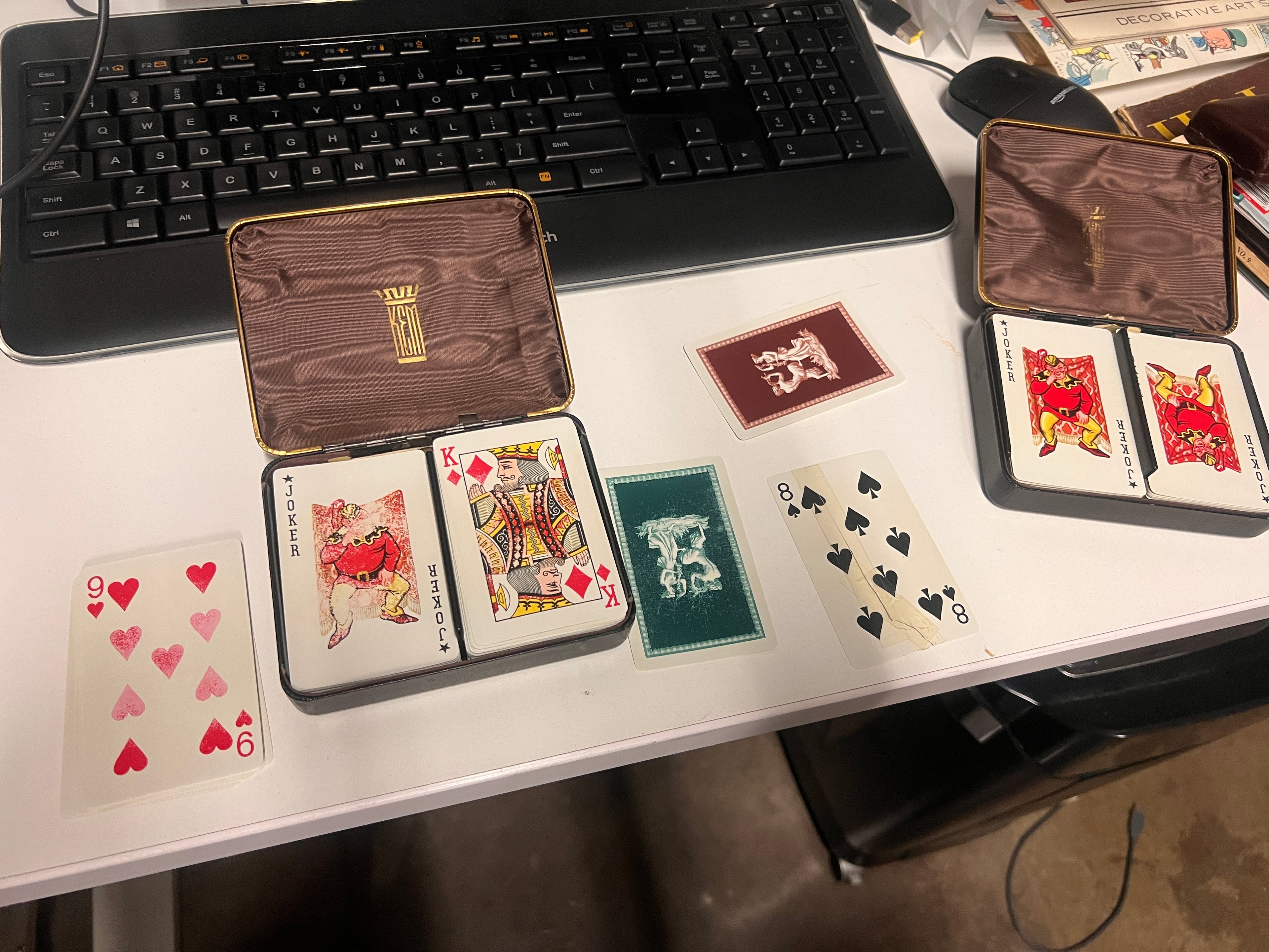 Antique KEM Playing Cards Bundle of 2