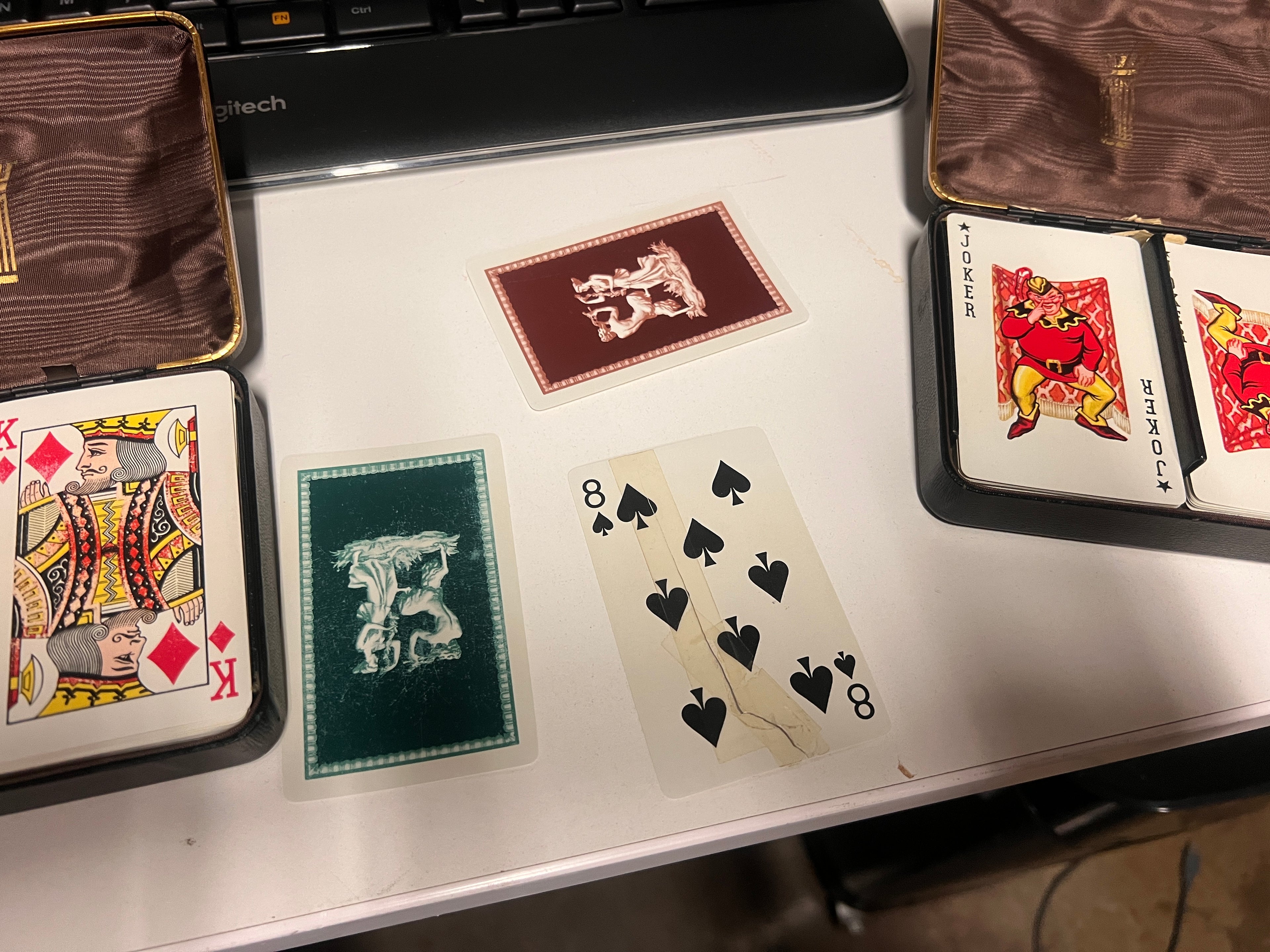 Antique KEM Playing Cards Bundle of 2