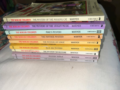 Bundle of 9 Vintage Boxcar Children Paperback Books!