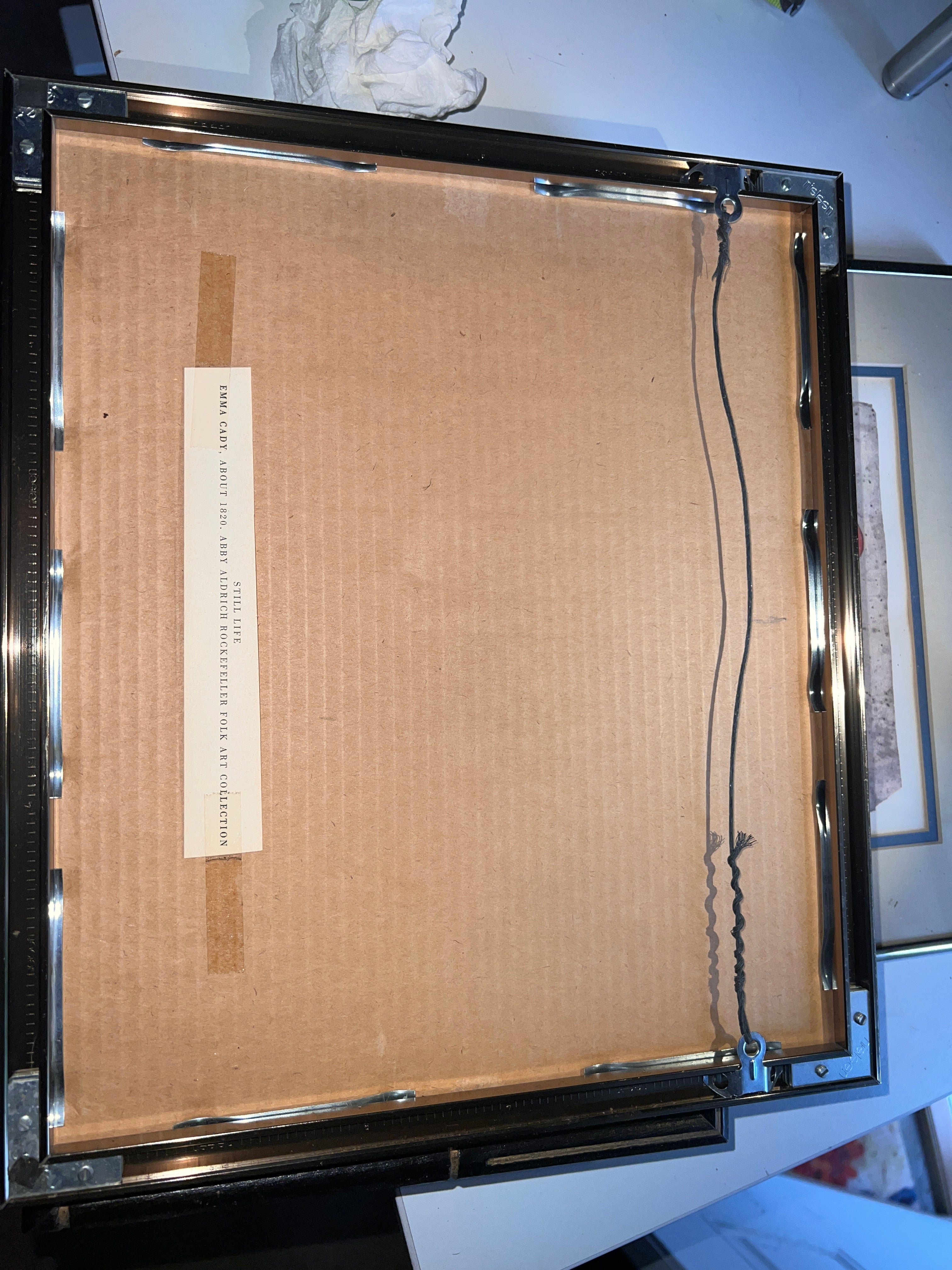 Emma Cady “Still Life” Folk Art Print – Abby Aldrich Rockefeller Collection