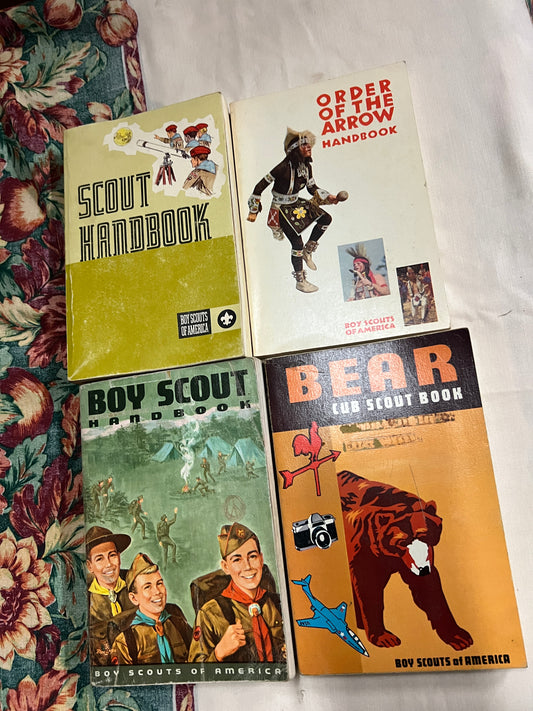 Bundle of 5 Antique Boy Scouts Handbooks!