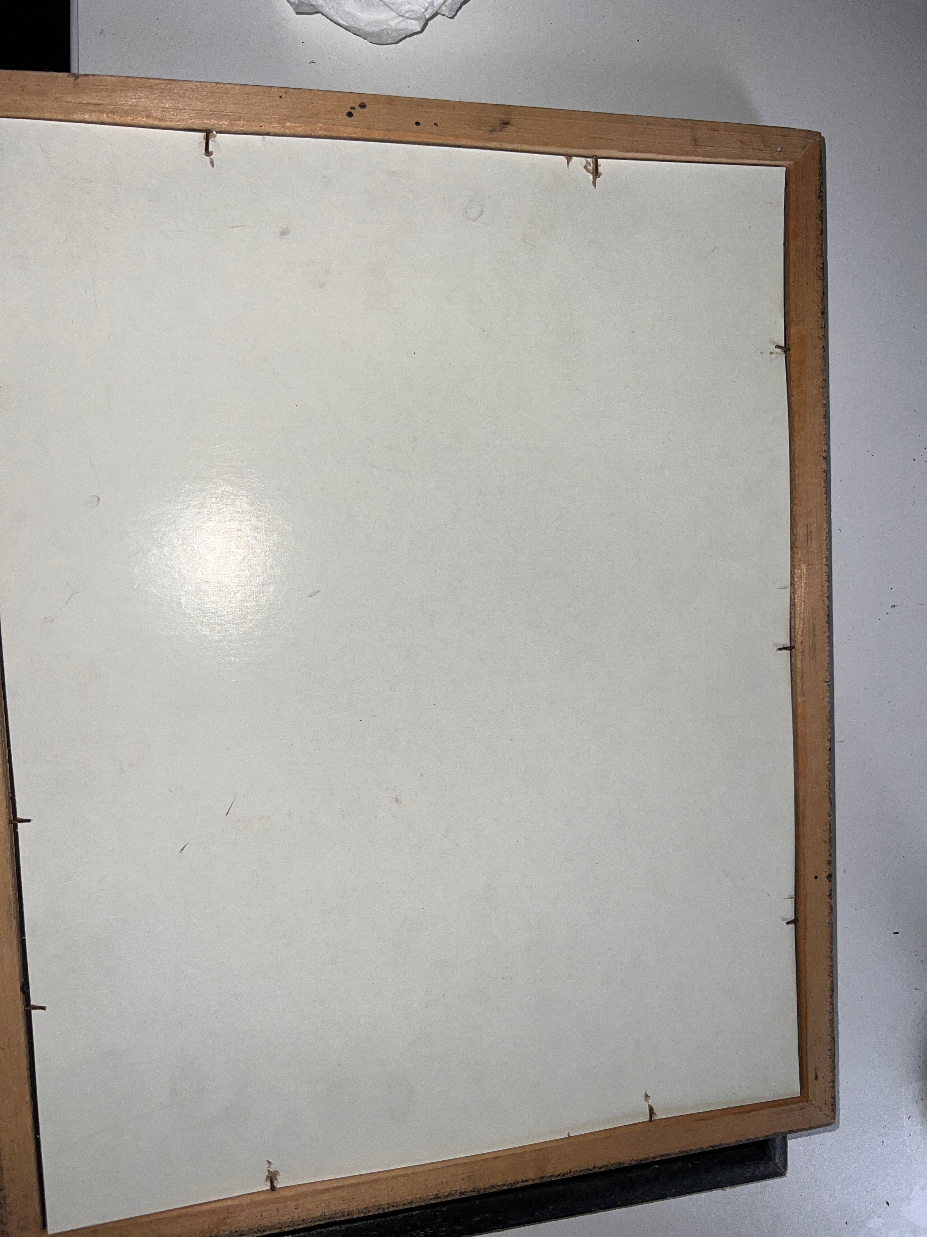 Hand-Painted Egyptian Papyrus Painting — Vintage Pharaoh & Queen Scene 12x15