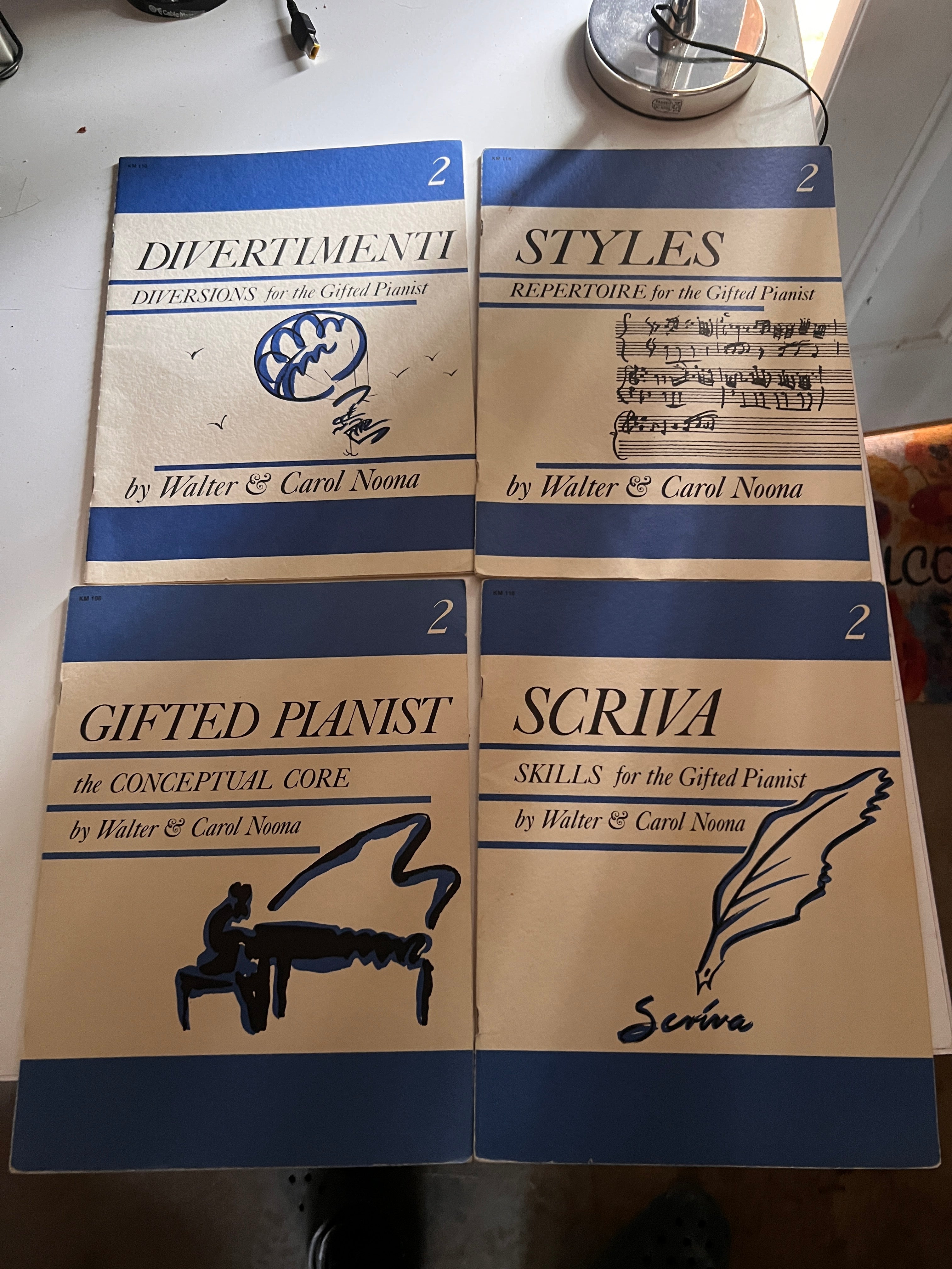 Bundle of 4 Series 2 Walter and Carol Nooma Piano Books