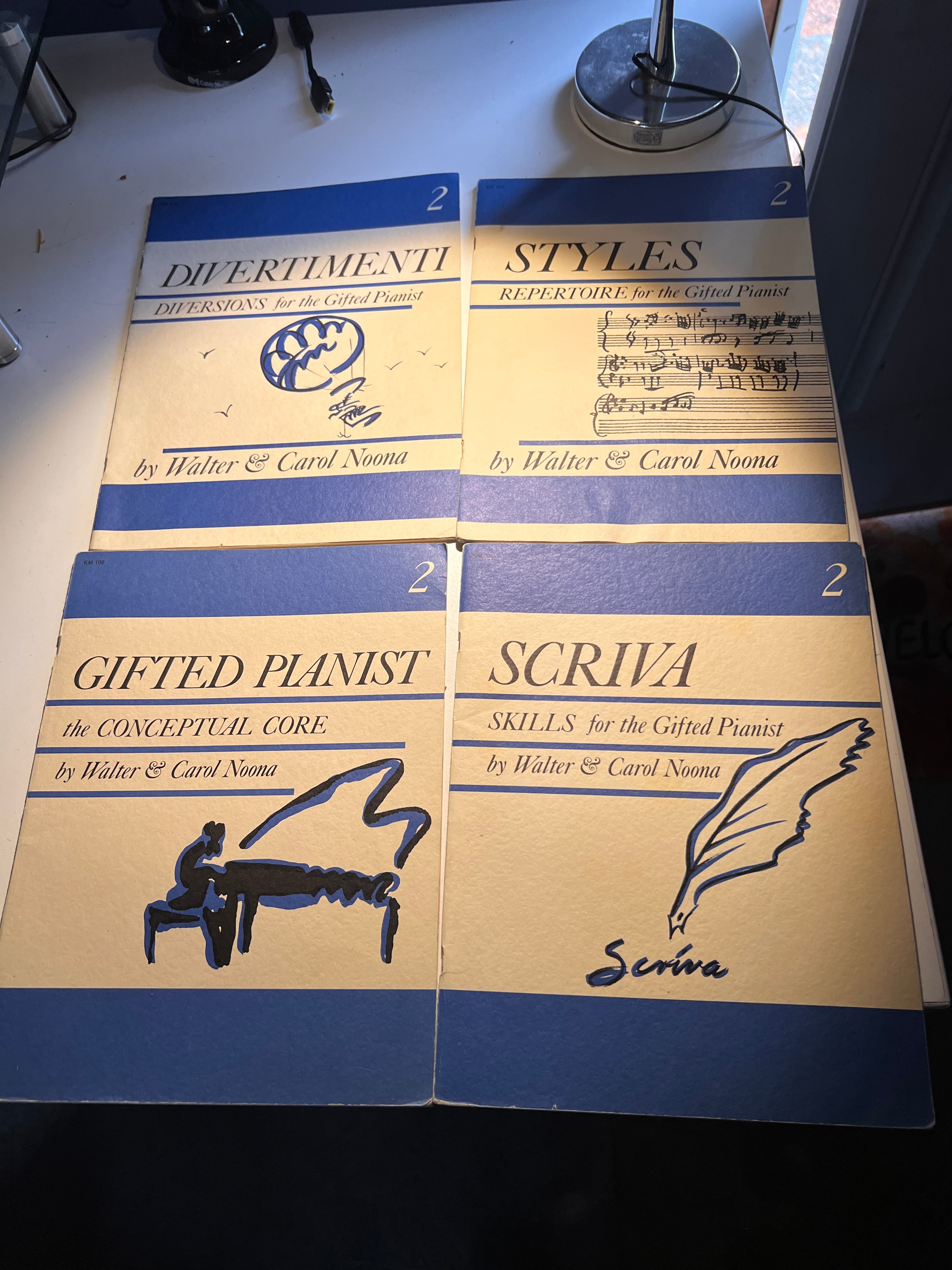 Bundle of 4 Series 2 Walter and Carol Nooma Piano Books