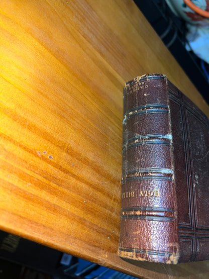 Antique Holy Bible 1879 Old and New Testaments Oxford