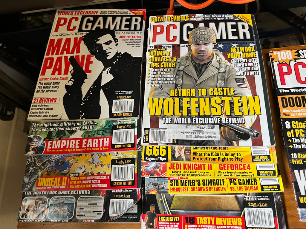 PC Gamer magazines and X-Files classic Mags!