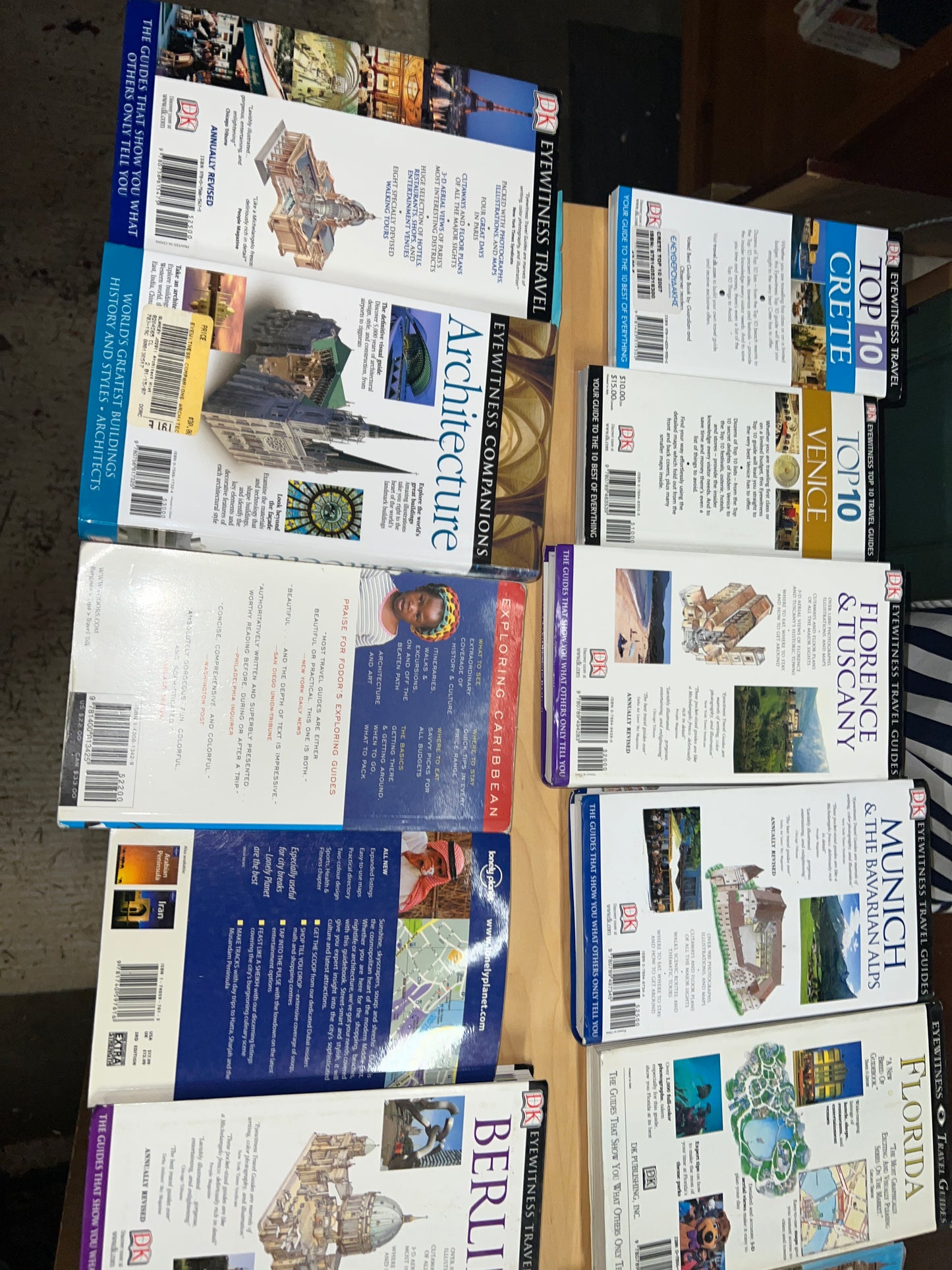 Bundle of Eyewitness Travel books and some extras!  15 books!