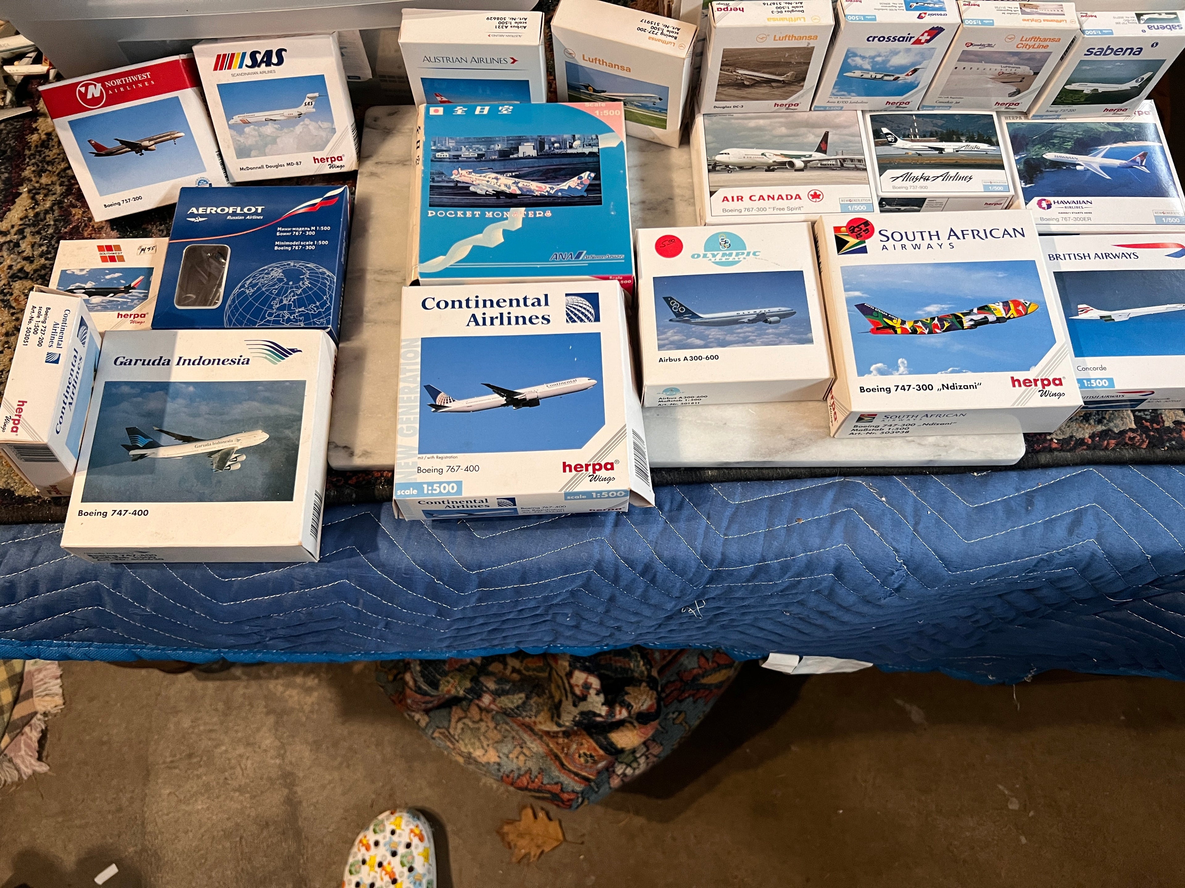Huge Bundle of Herpa Model Airplanes 1:500 rare Pocket Monsters Concorde