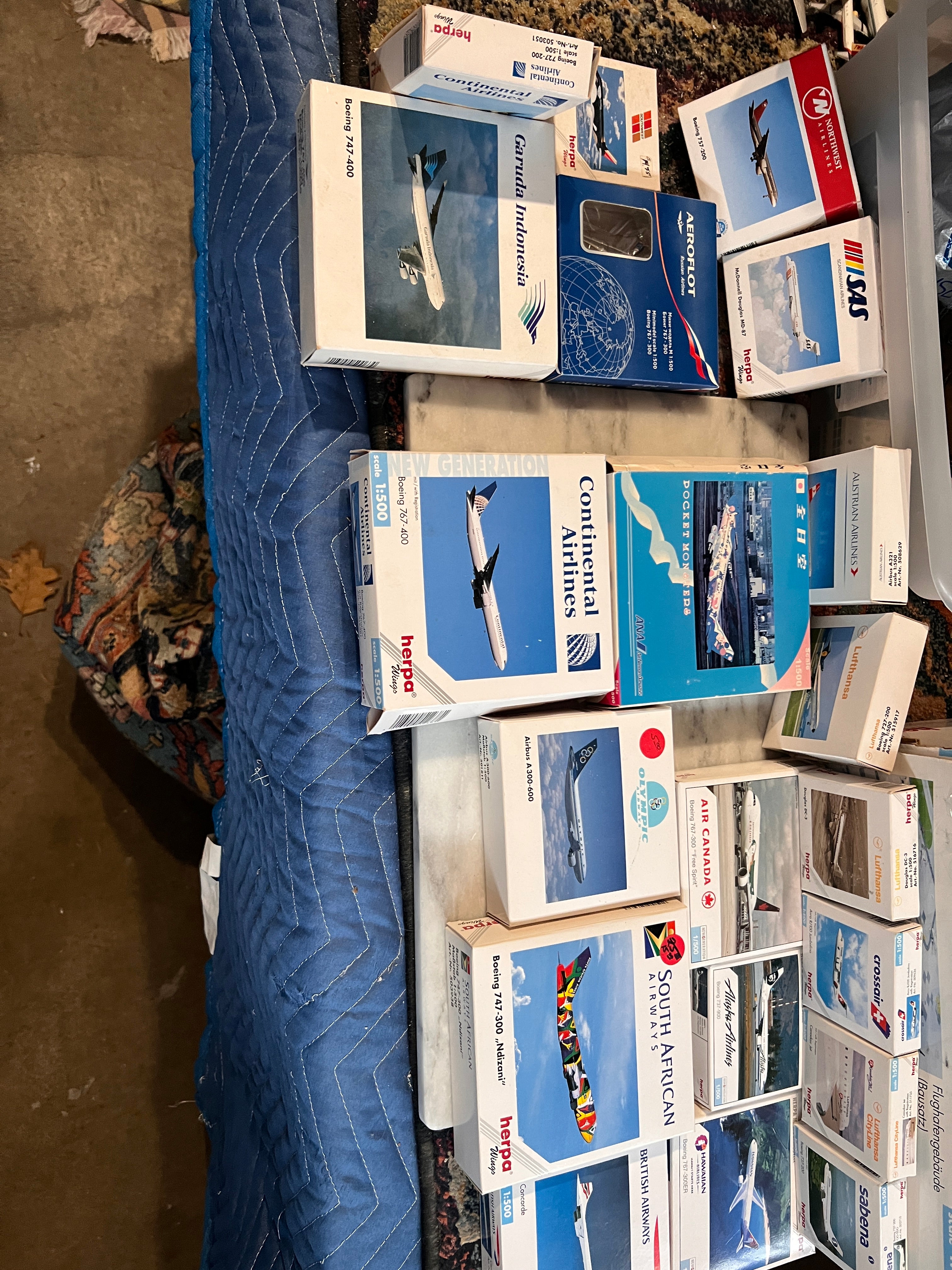 Huge Bundle of Herpa Model Airplanes 1:500 rare Pocket Monsters Concorde