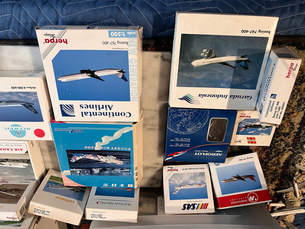 Huge Bundle of Herpa Model Airplanes 1:500 rare Pocket Monsters Concorde