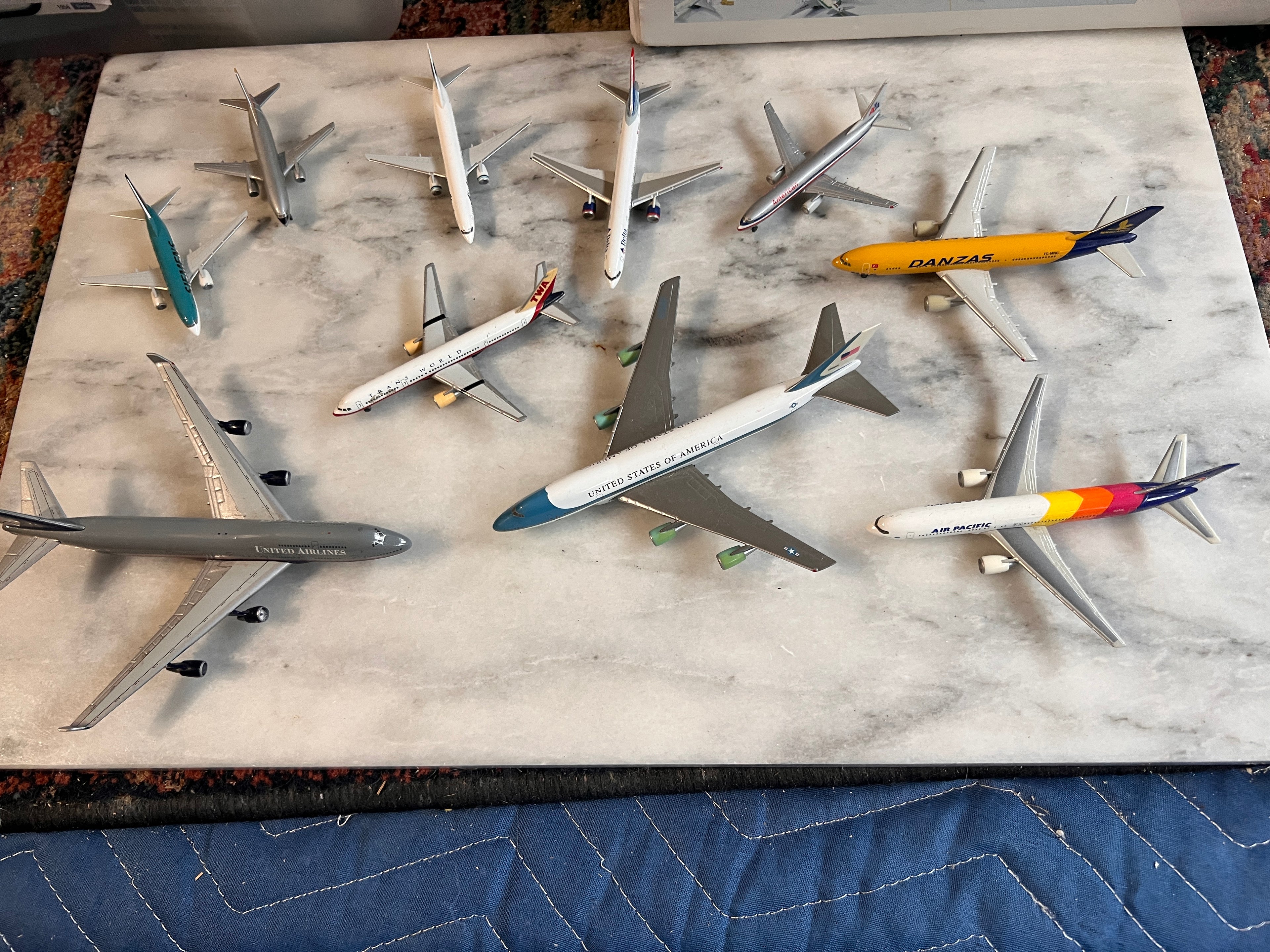 Bundle of Herpa Model Airplanes 1:500 rare 10 total
