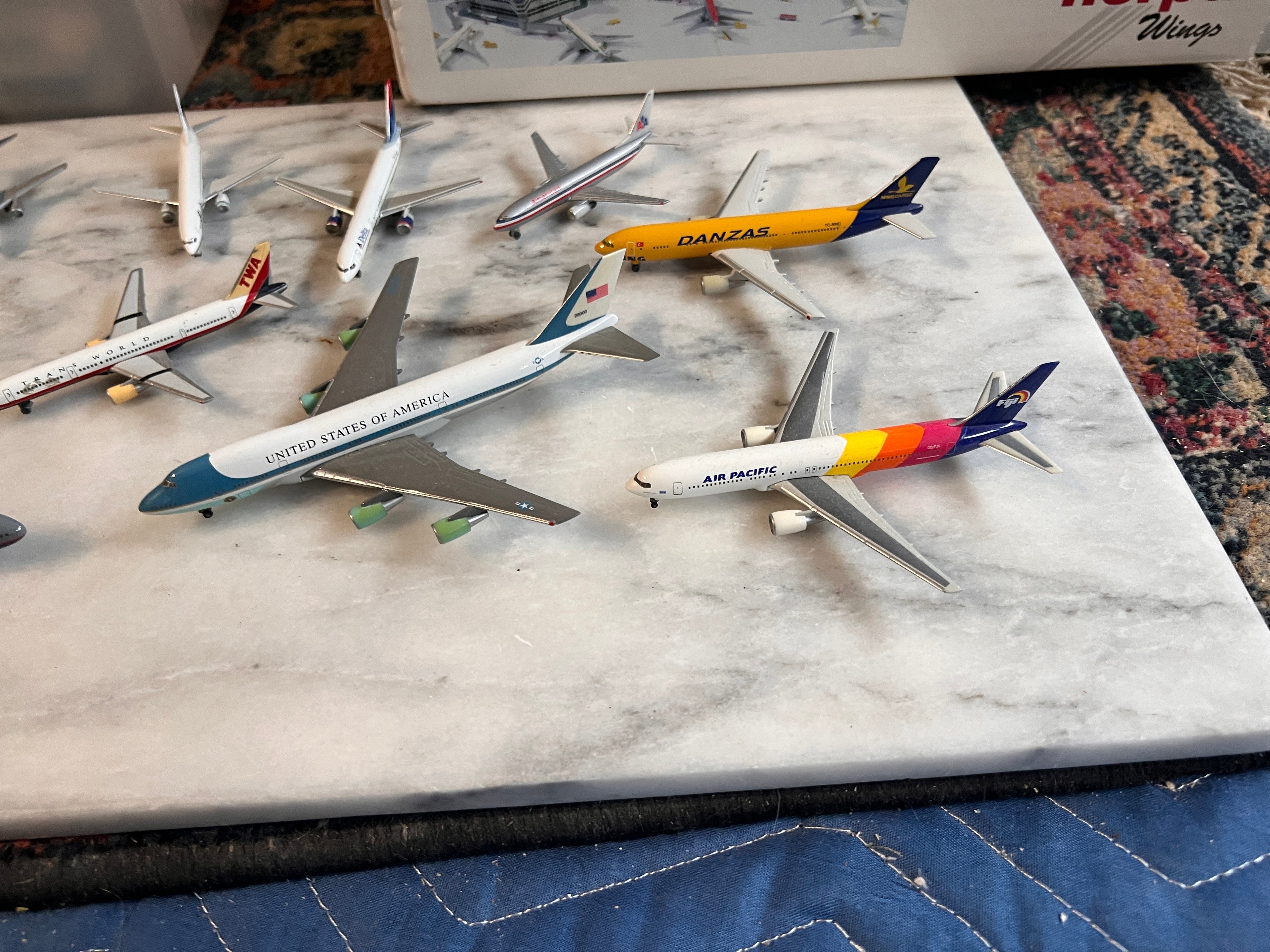 Bundle of Herpa Model Airplanes 1:500 rare 10 total