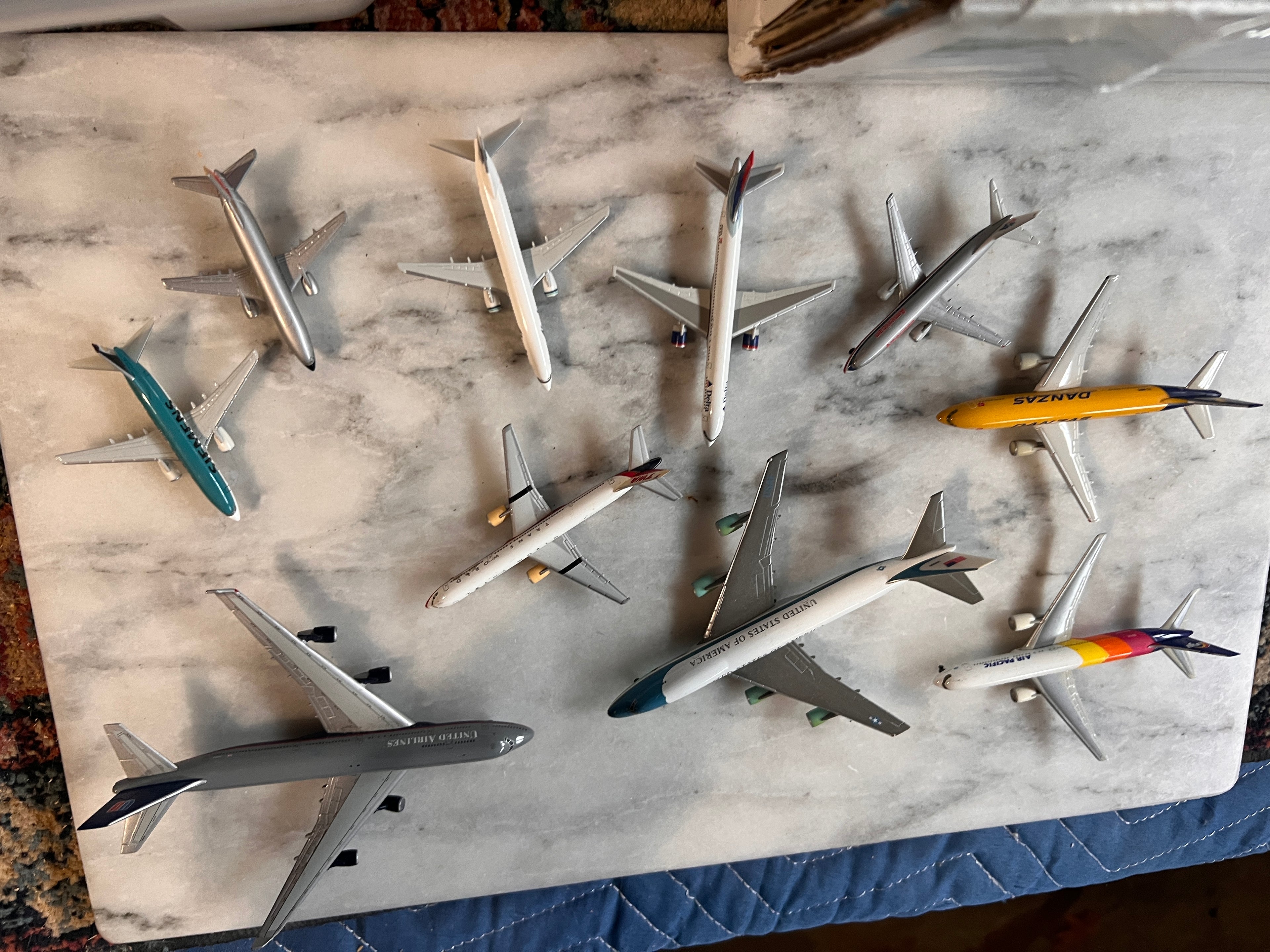 Bundle of Herpa Model Airplanes 1:500 rare 10 total