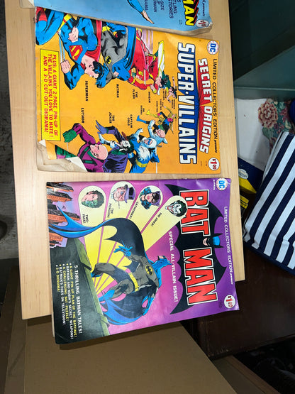 DC Vintage Comics Super sized Comics Superman Batman and more!