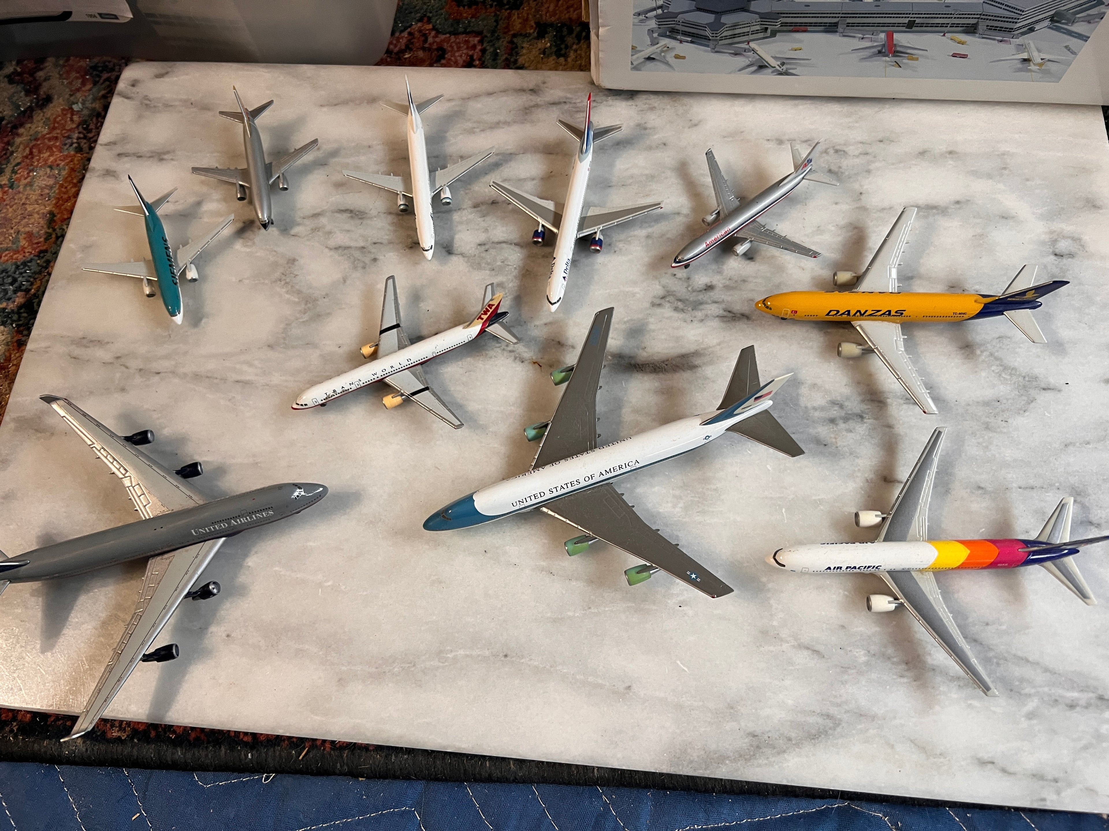 Bundle of Herpa Model Airplanes 1:500 rare 10 total
