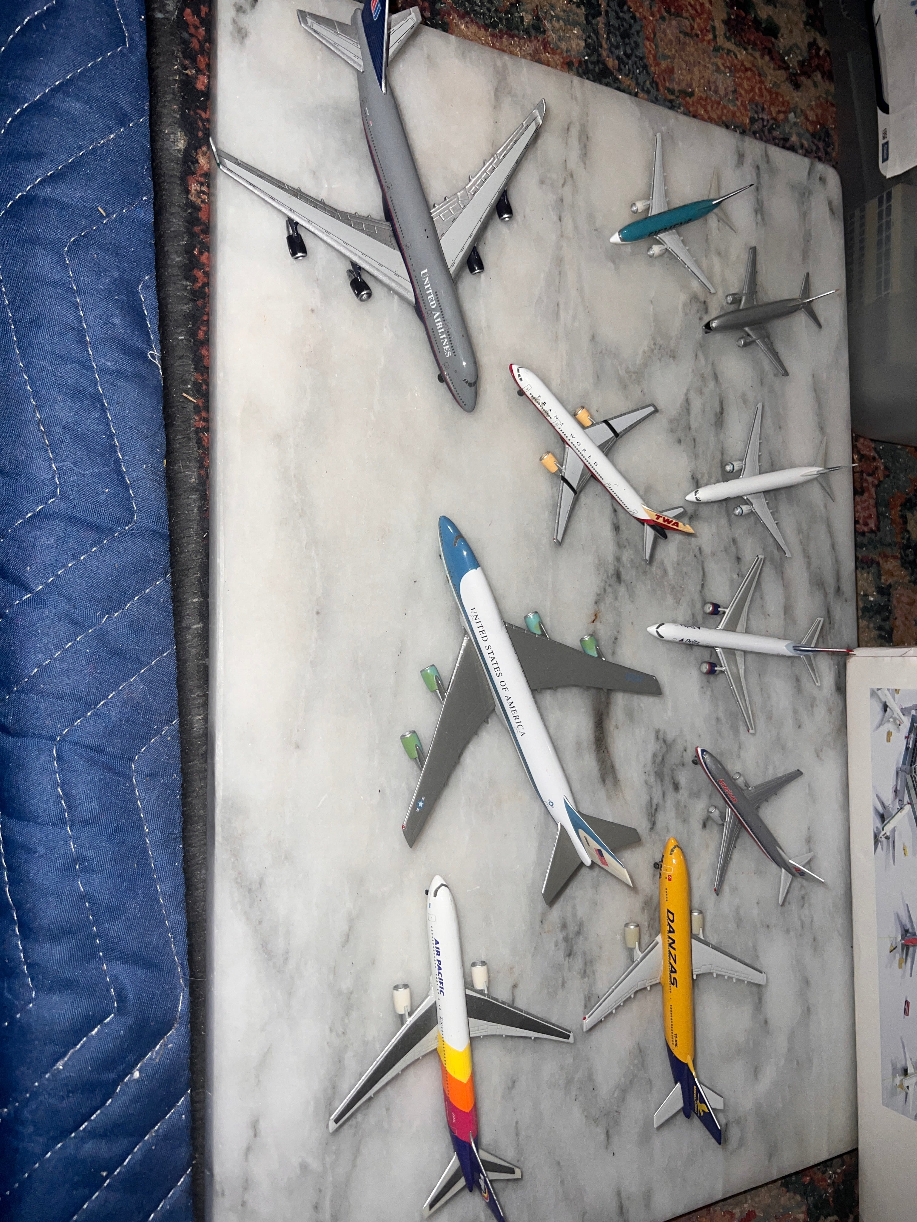 Bundle of Herpa Model Airplanes 1:500 rare 10 total