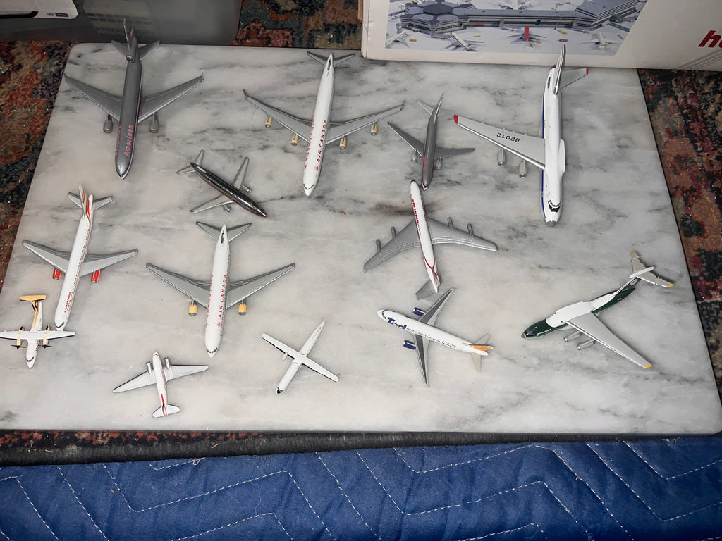 Bundle of Herpa Model Airplanes 1:500 rare with some slight wear 14 total