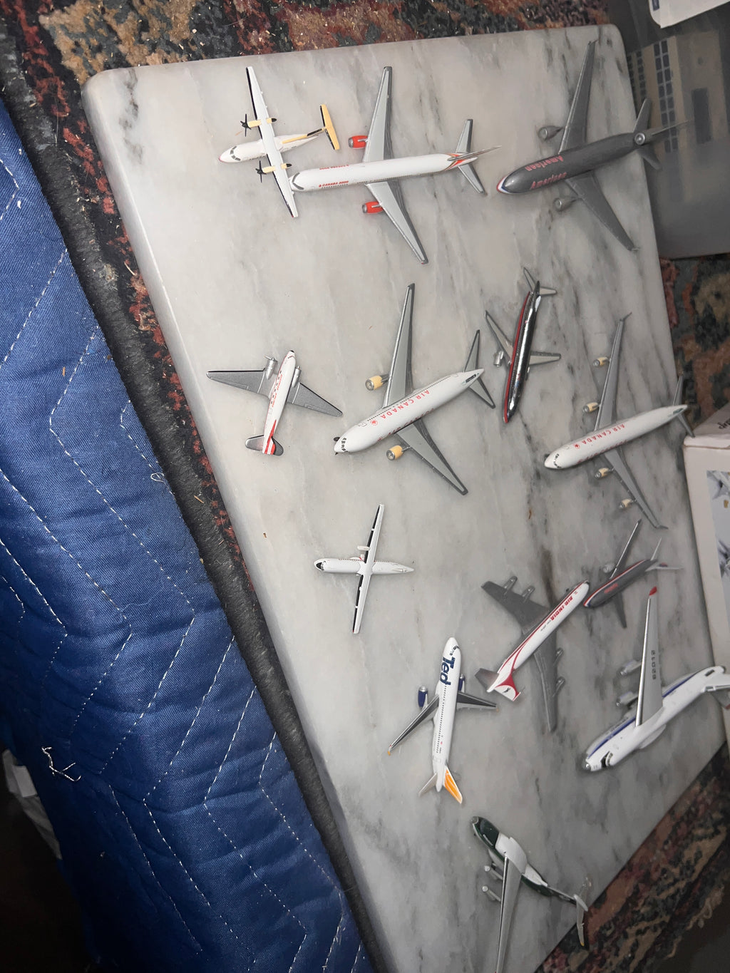 Bundle of Herpa Model Airplanes 1:500 rare with some slight wear 14 total
