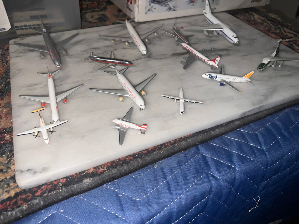 Bundle of Herpa Model Airplanes 1:500 rare with some slight wear 14 total