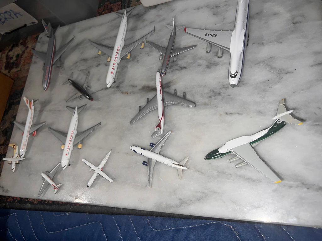 Bundle of Herpa Model Airplanes 1:500 rare with some slight wear 14 total
