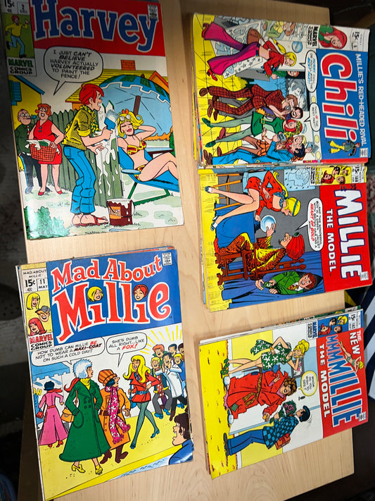 Marvel Vintage comics Millie and more!  Over 20 total!