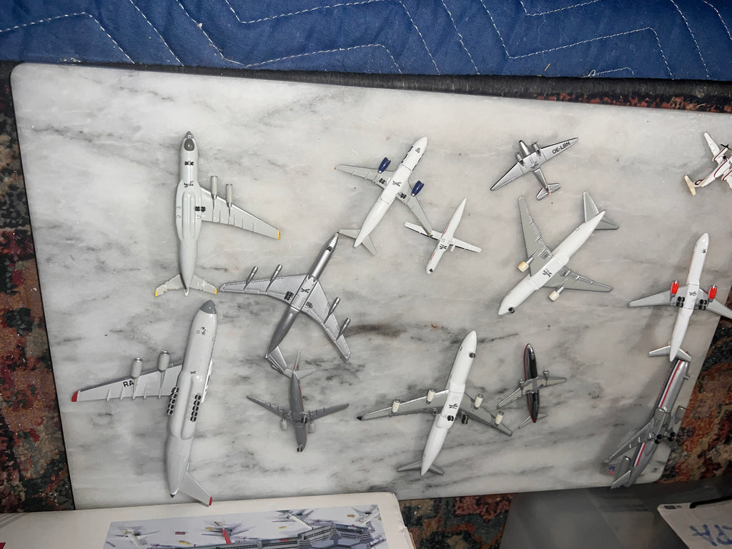 Bundle of Herpa Model Airplanes 1:500 rare with some slight wear 14 total