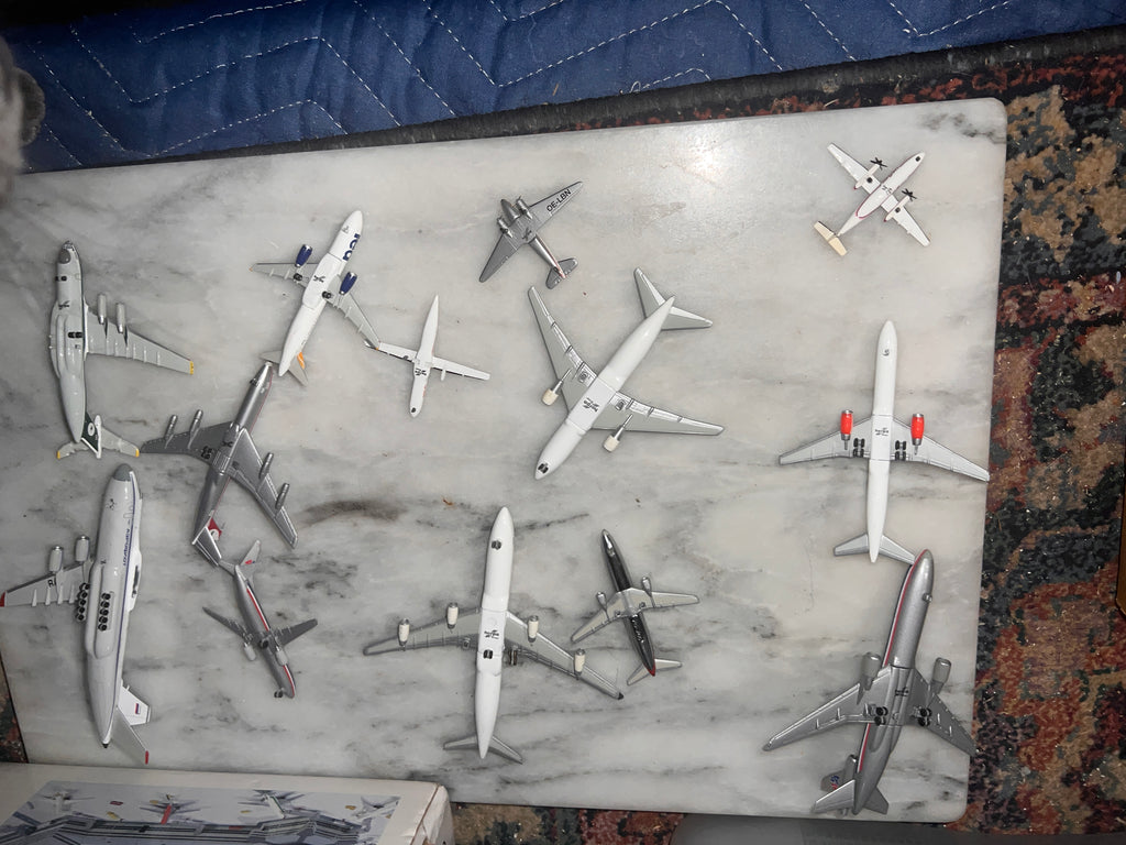 Bundle of Herpa Model Airplanes 1:500 rare with some slight wear 14 total
