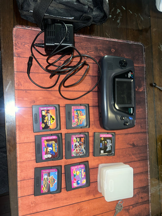 Sega Game Gear (repair needed) Bundle with Games